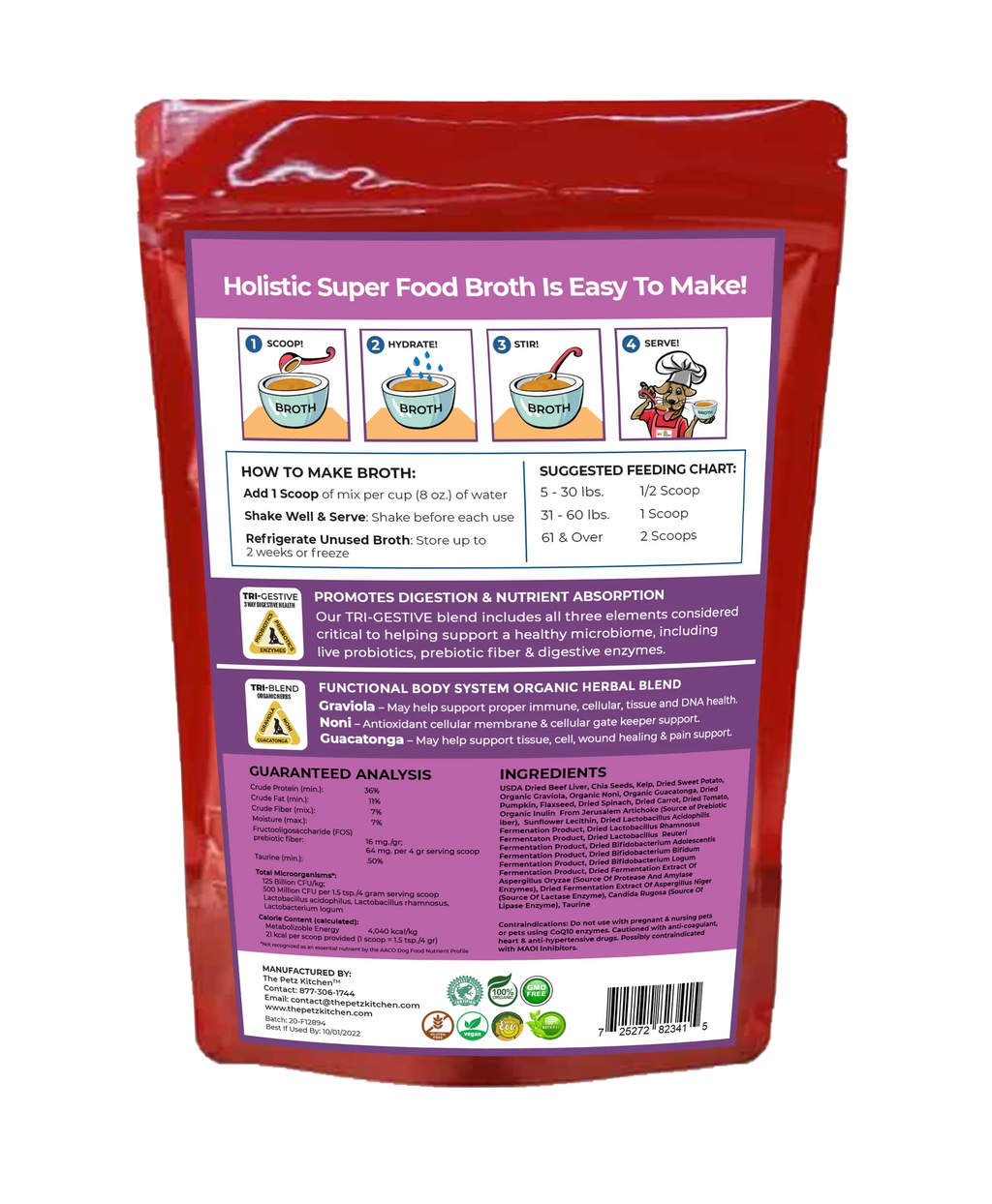 4APAWS™Super Food Broth Tissue & Cellular Support For Dogs* The Petz Kitchen Lipoma & Tissue Support*