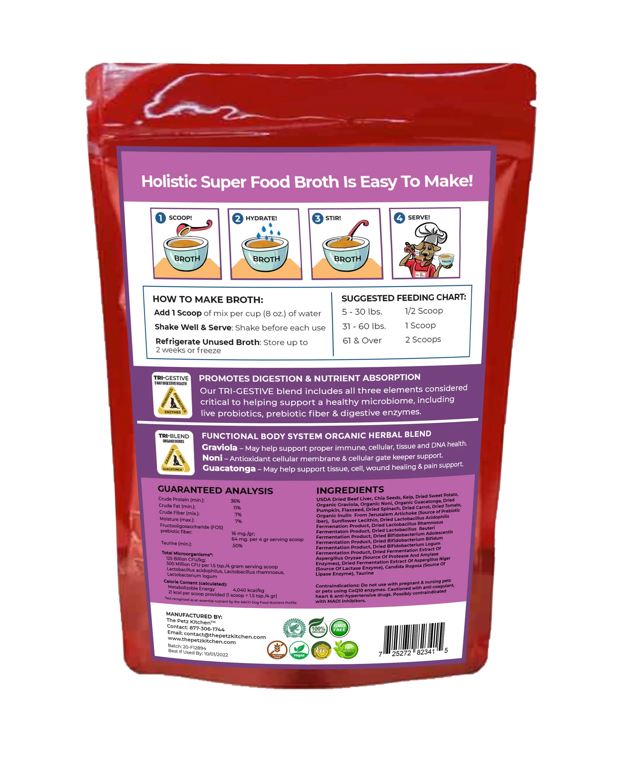 4APAWS™Super Food Broth Tissue & Cellular Support For Dogs* The Petz Kitchen Lipoma & Tissue Support*