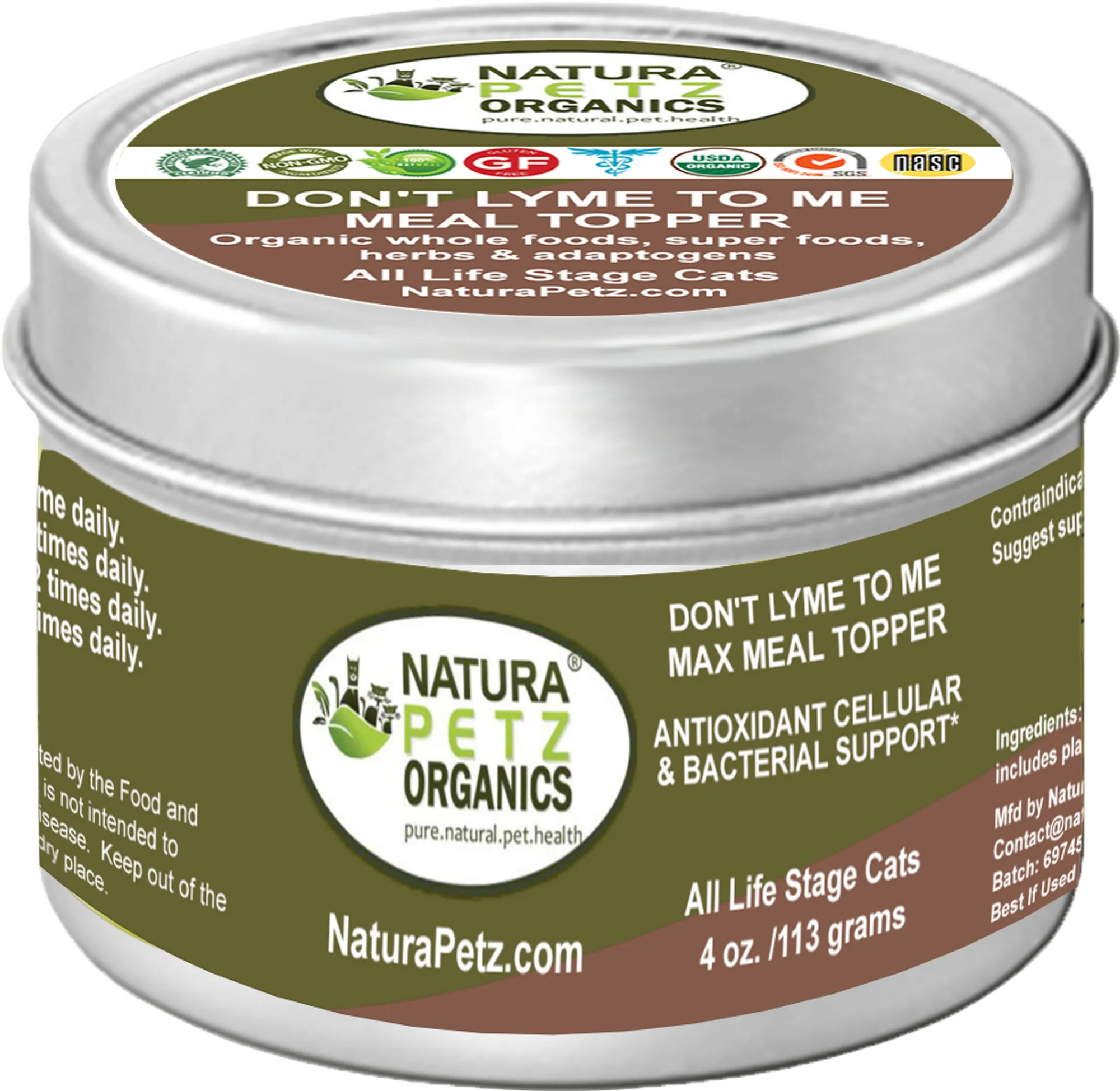 4APAWS™Don'T Lyme To Me Max Meal Topper* Antioxidant Cellular & Bacterial Support* Dogs & Cats*