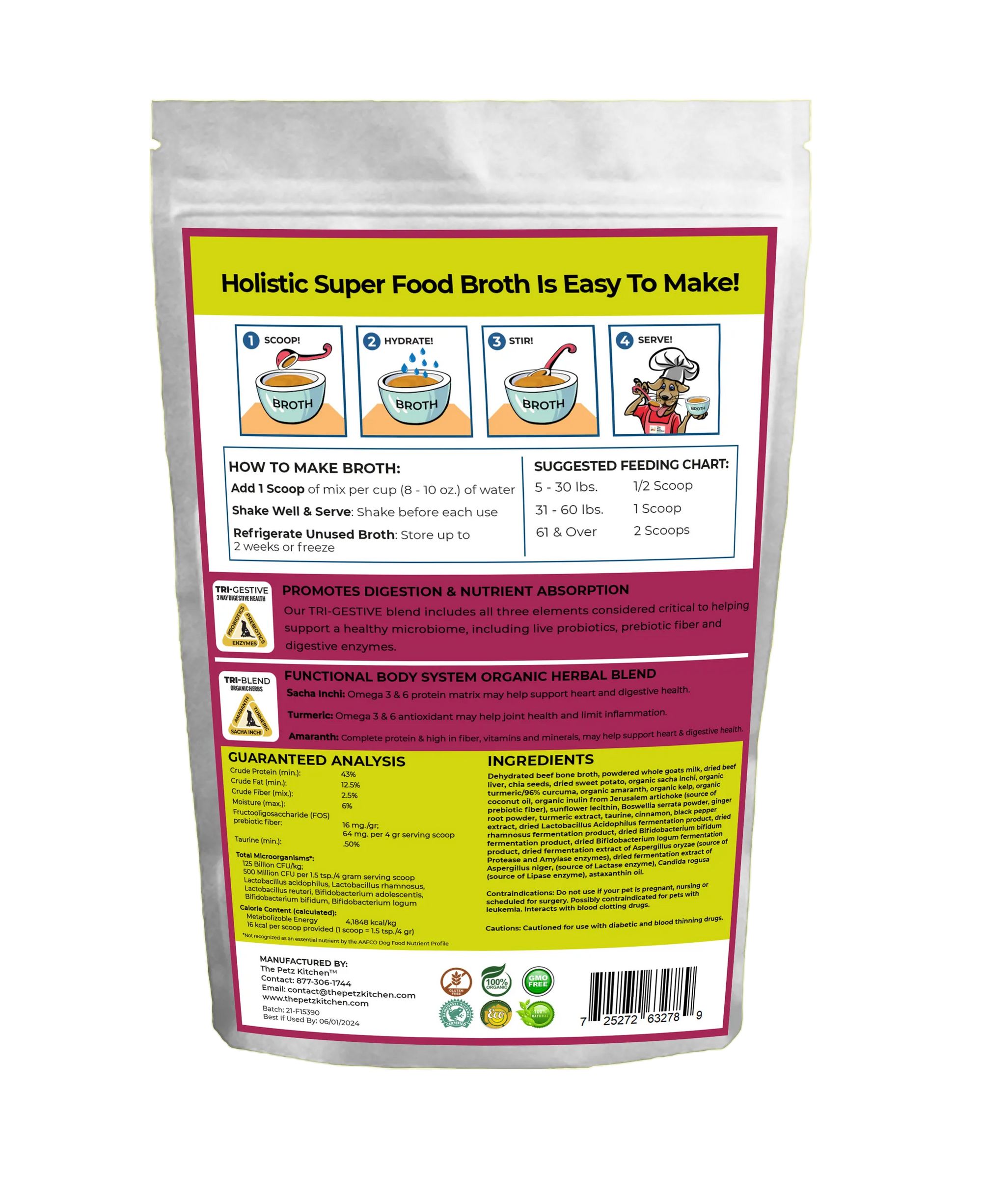4APAWS™Goats Milk + Bone Broth Base Max* Joint, Skin & Coat Support Broth* The Petz Kitchen Dog & Cat