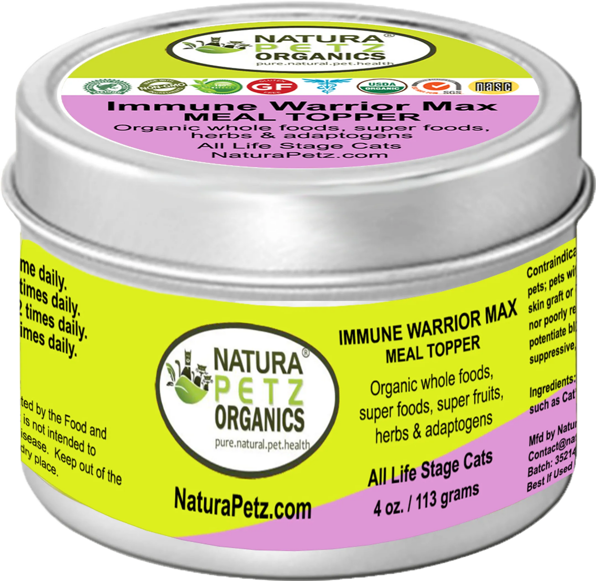 4APAWS™Immune Warrior Max Meal Topper* Master Blend Immune Regulator & Anti-Inflammatory Support* For Dogs & Cats