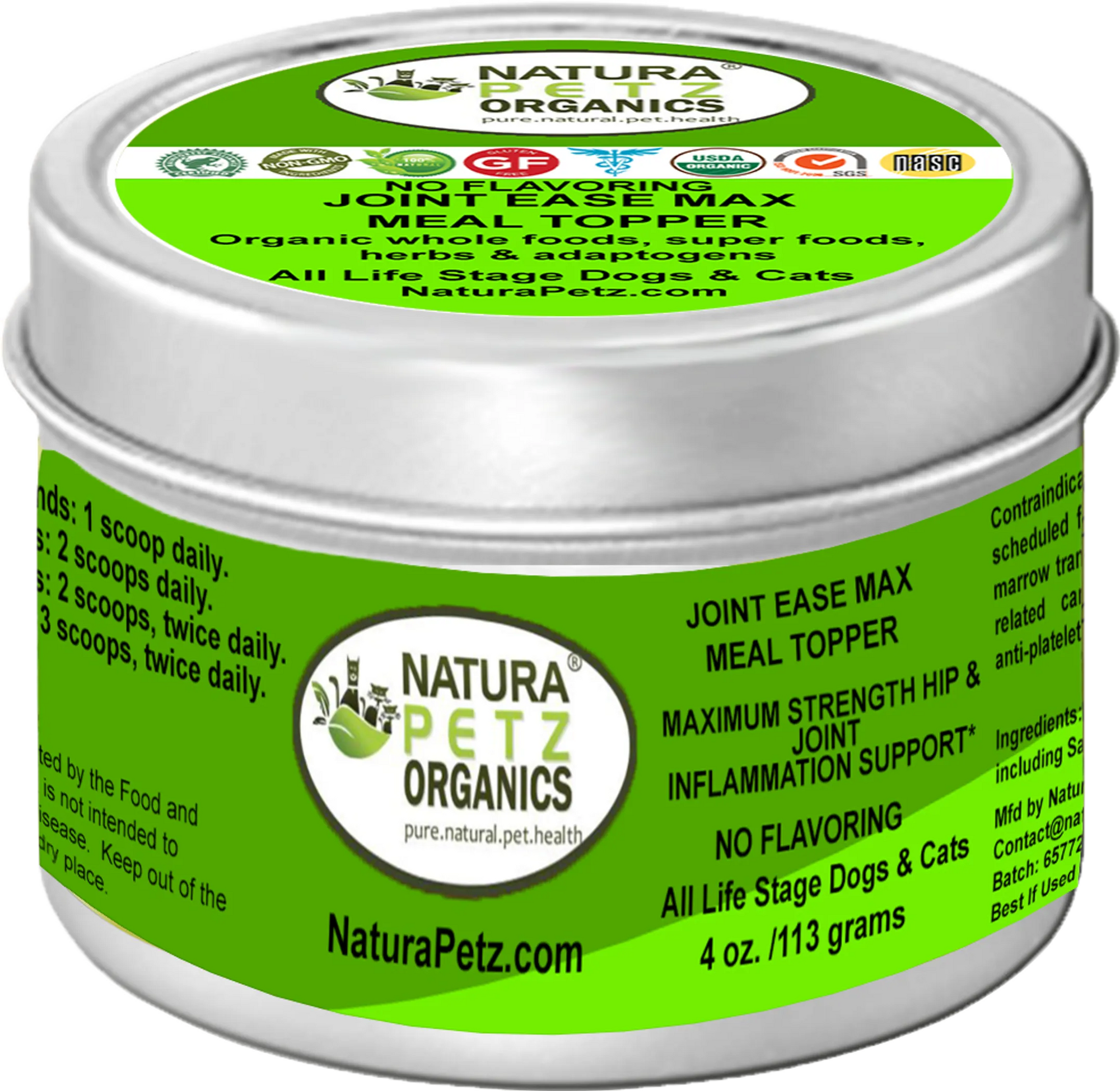 4APAWS™Joint Ease Max Meal Topper Super Dog Super Cat Maximum Strength Hip Joint & Inflammation Support*