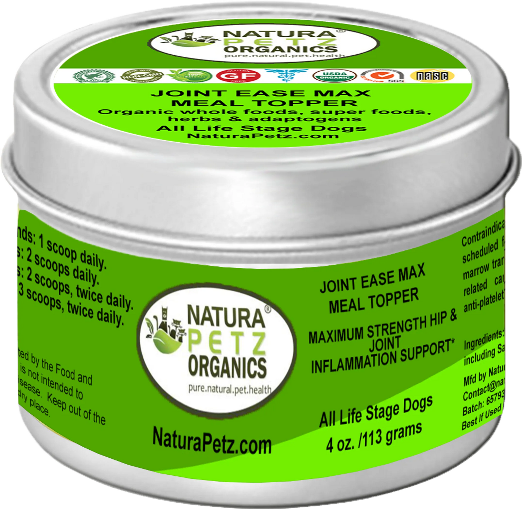 4APAWS™Joint Ease Max Meal Topper Super Dog Super Cat Maximum Strength Hip Joint & Inflammation Support*