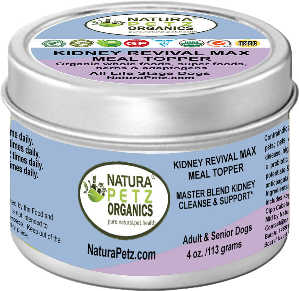 4APAWS™Kidney Revival Max Meal Topper* Master Blend Kidney Cleanse & Support* Adult and Senior Dogs & Cats*