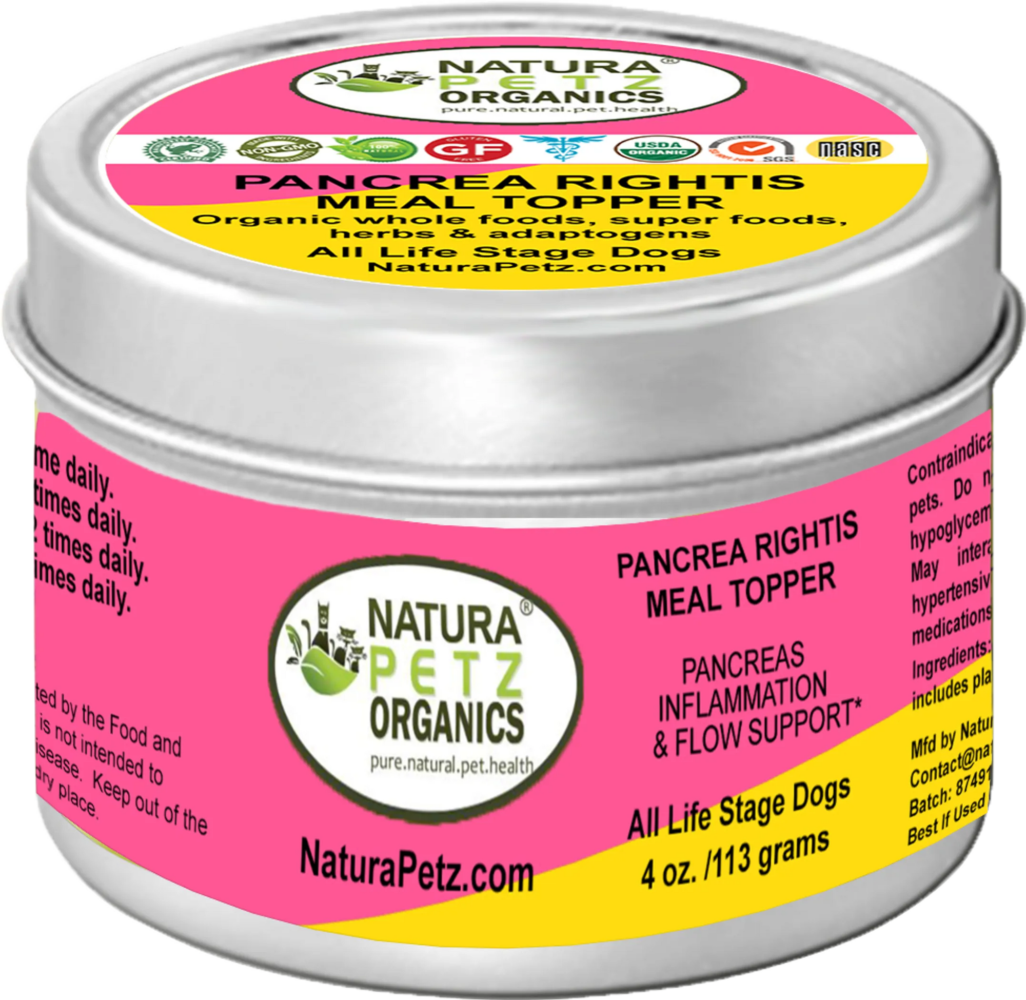 4APAWS™Pancrea Rightis Max Meal Topper* Pancreas Inflammation & Flow Support* For Dogs & Cats*