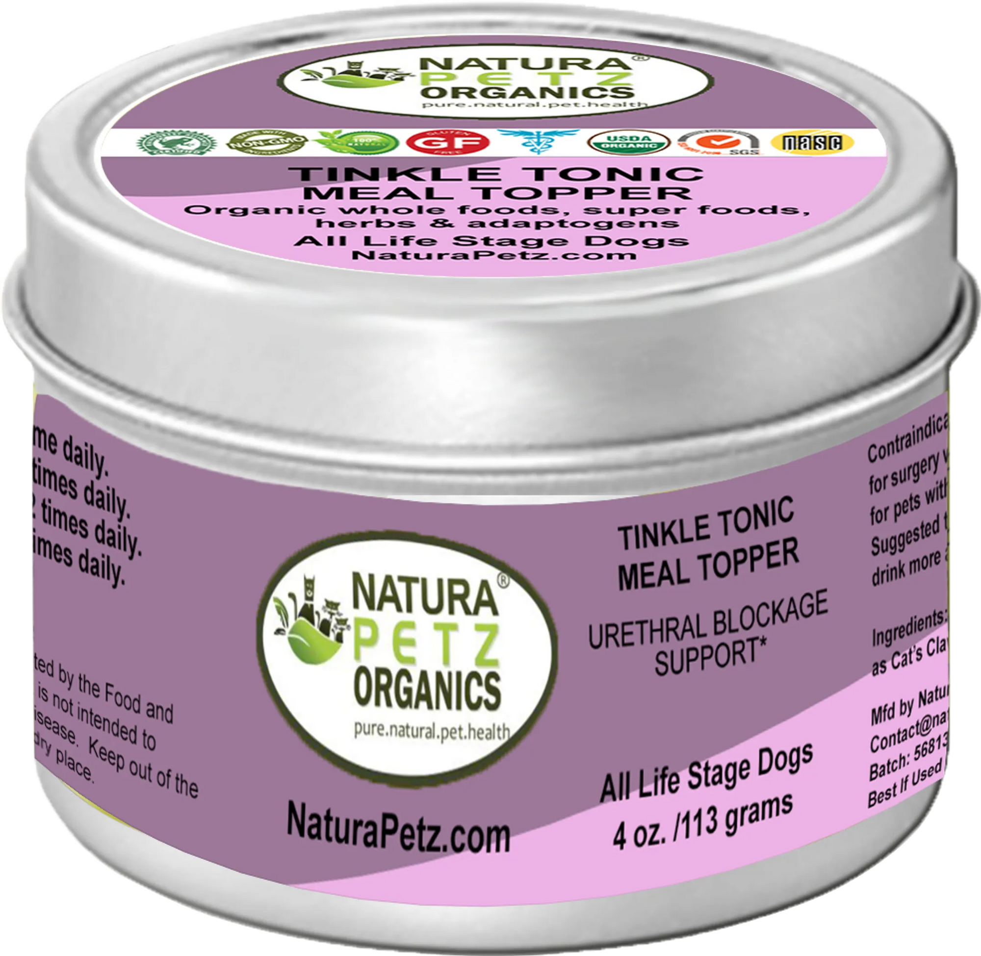 4APAWS™Tinkle Tonic Meal Topper* Urethral Blockage Support For Dogs And Cats*