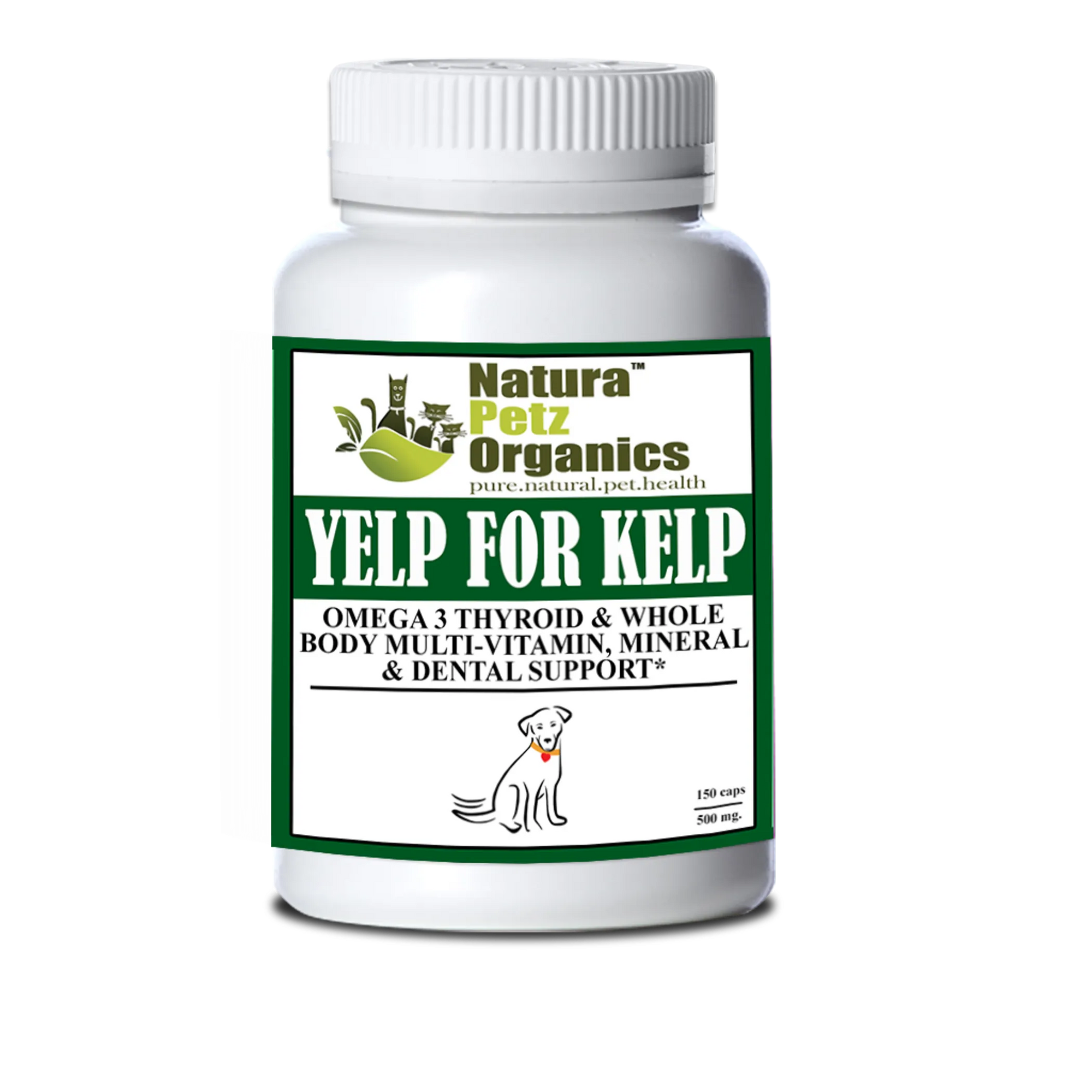4APAWS™Yelp for Kelp - Omega 3 & 6 Thyroid & Whole-Body Multi-Mineral, Vitamin & Dental Support*