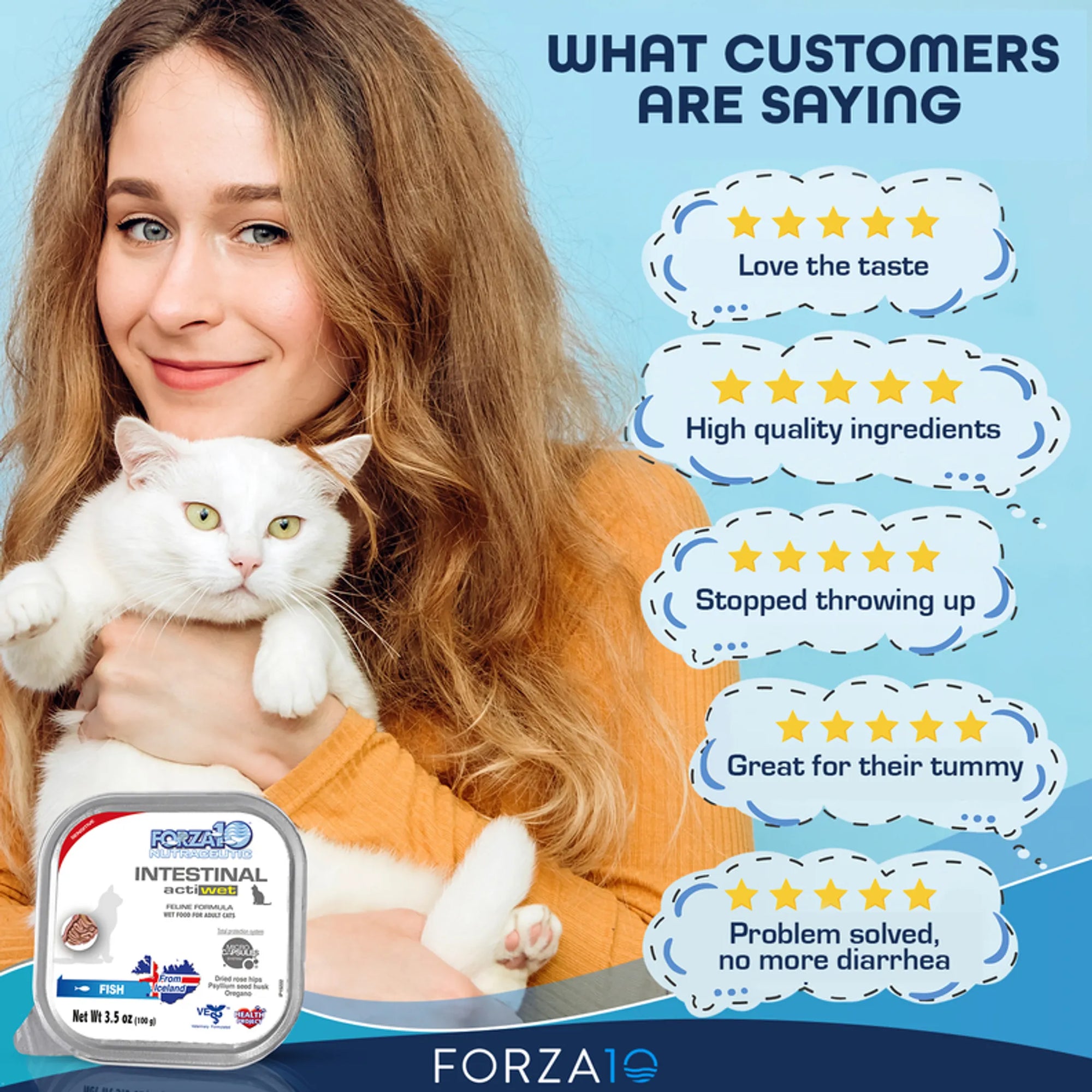 4APAWS™Forza10 Actiwet Intestinal Support Icelandic Fish Recipe Canned Cat Food