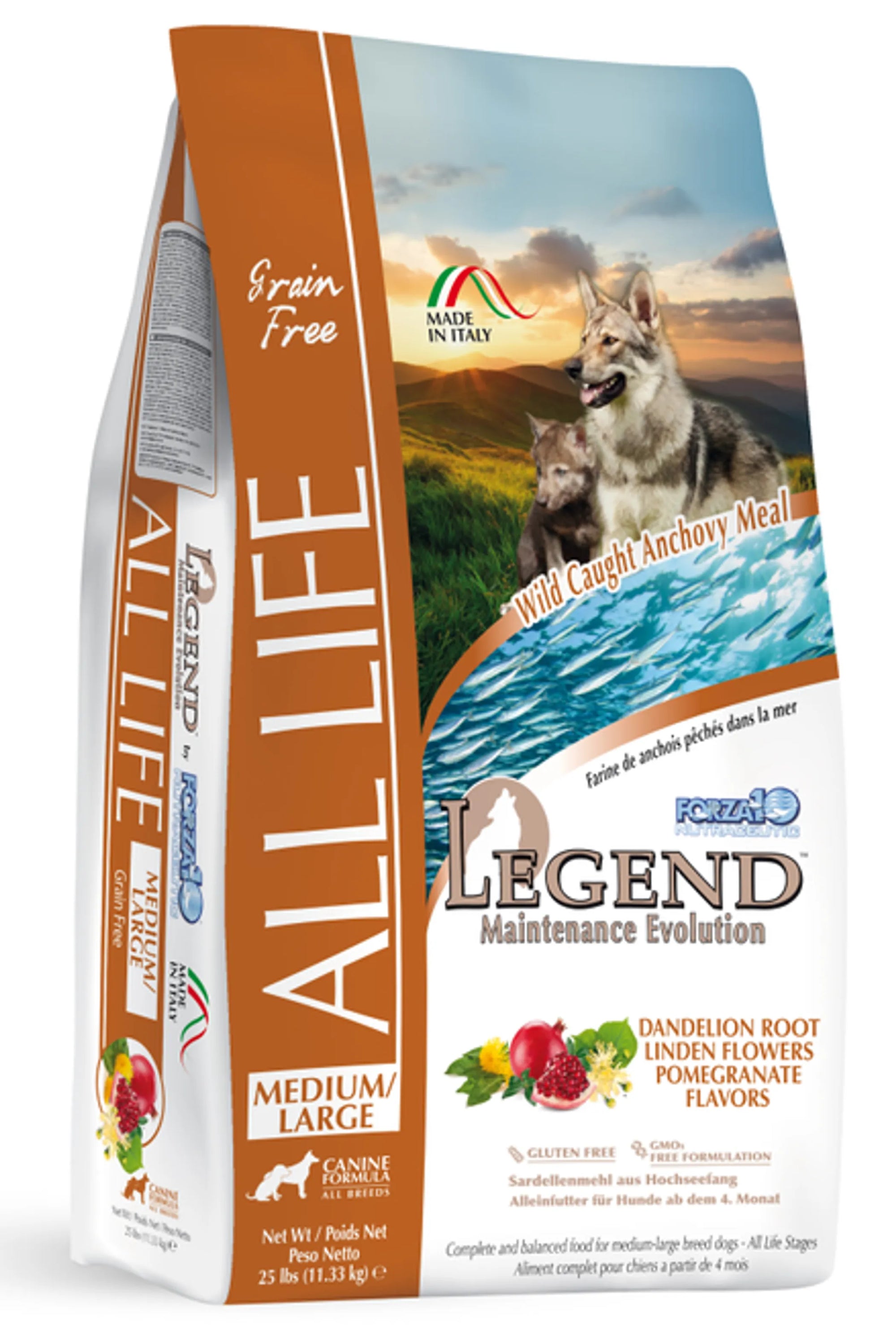 4APAWS™Forza10 Legend All Life Medium/Large Breed Grain-Free Dry Dog Food