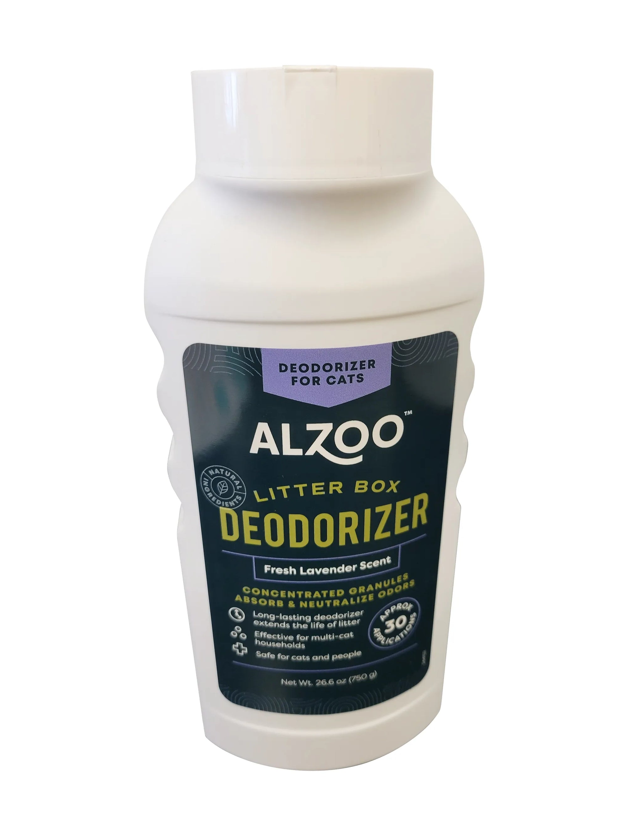 4APAWS™ALZOO Plant-Based Cat Litter Deodorizer Fresh Lavender, 26.6oz