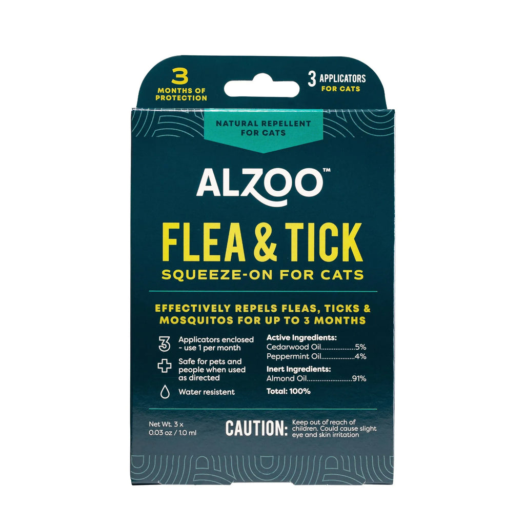 4APAWS™ALZOO Plant-Based Flea & Tick Repellent Squeeze-On Cat