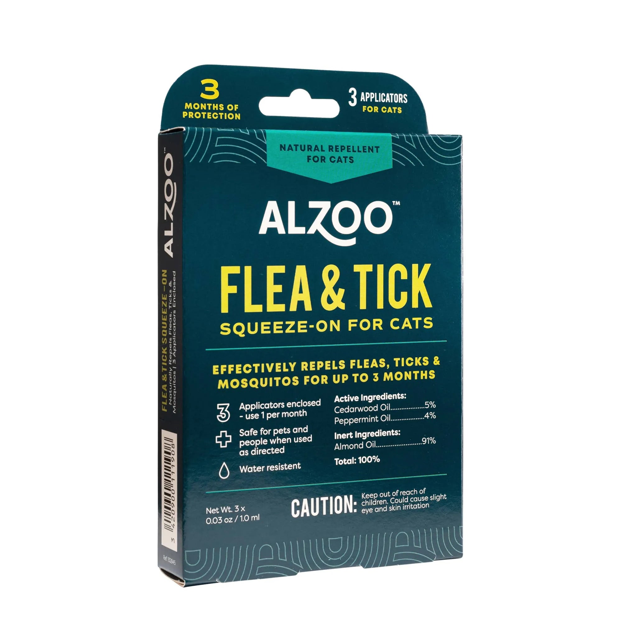 4APAWS™ALZOO Plant-Based Flea & Tick Repellent Squeeze-On Cat