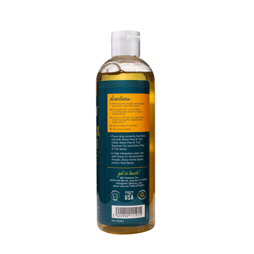 4APAWS™ALZOO Plant-Based Flea and Tick Repellent Shampoo for Dogs, 12oz