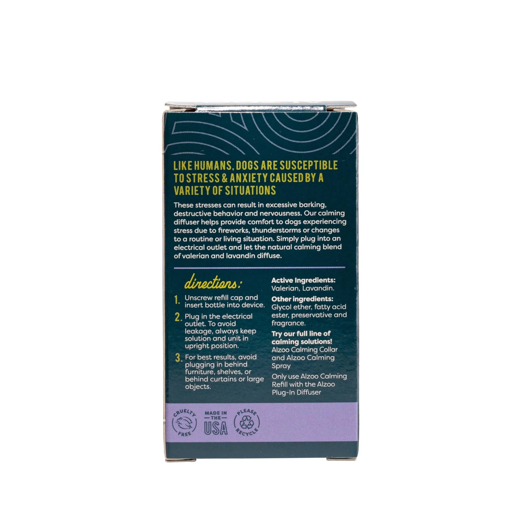 4APAWS™ALZOO Plant-Based Calming Diffuser Refill Dog