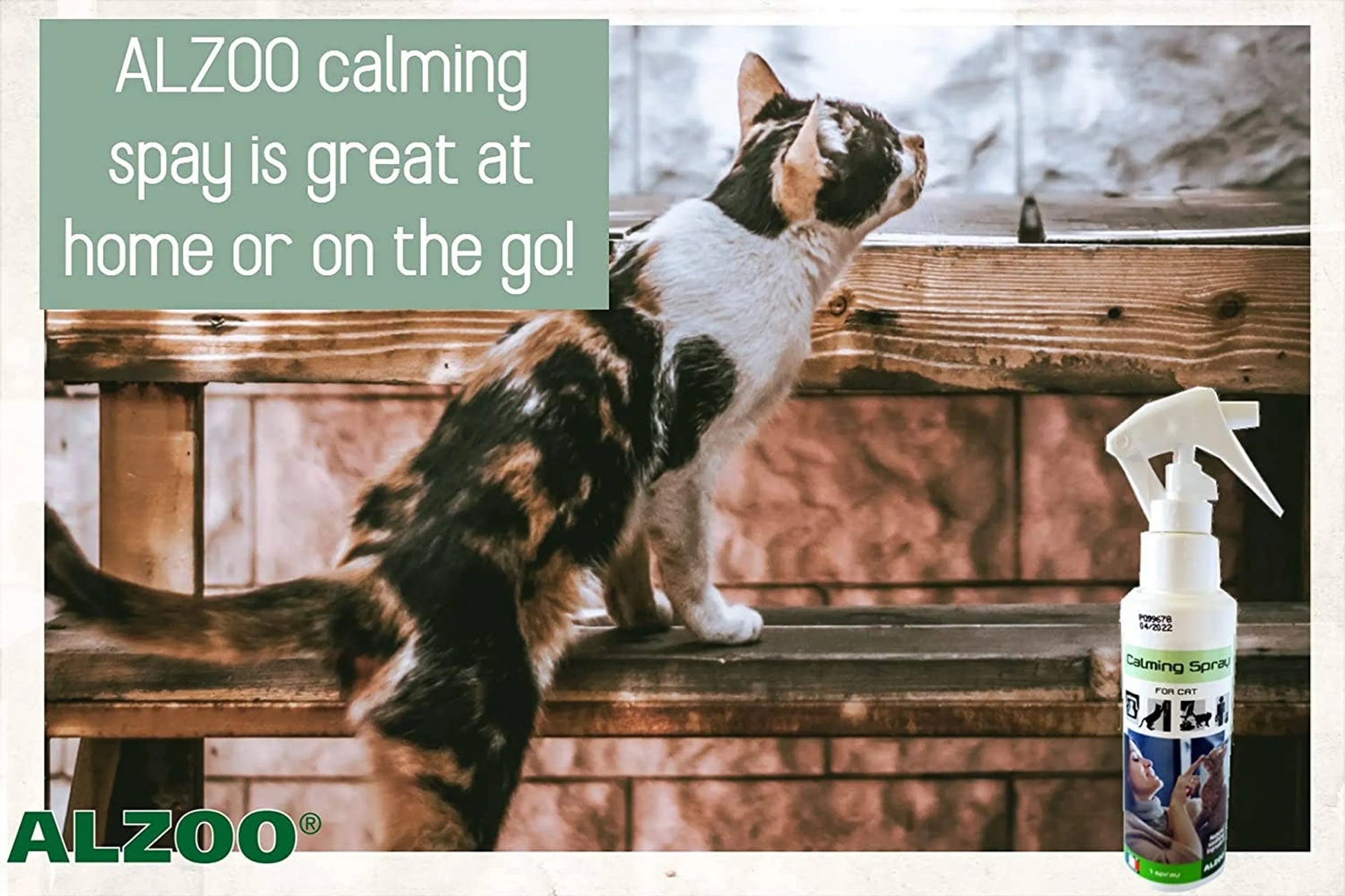 4APAWS™ALZOO Plant-Based Calming Spray Cat