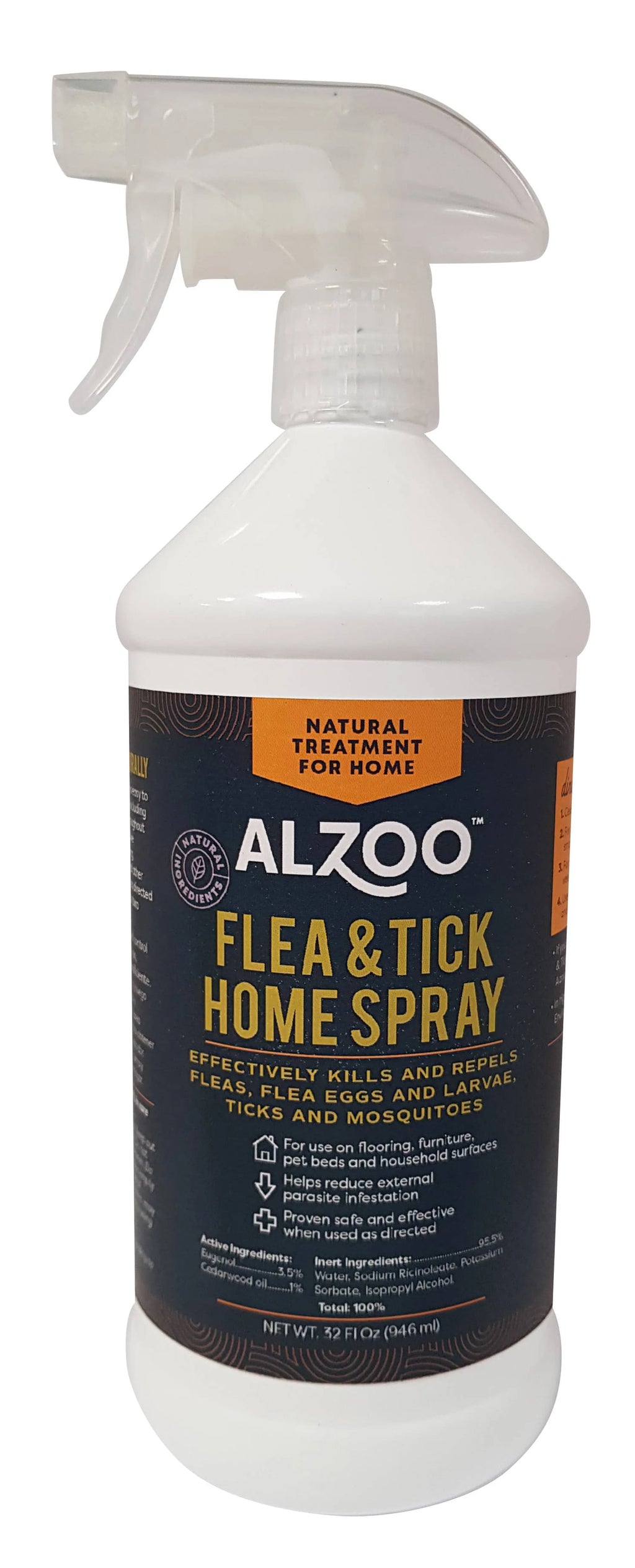 4APAWS™ALZOO Plant-Base Flea & Tick Home Spray, 32oz