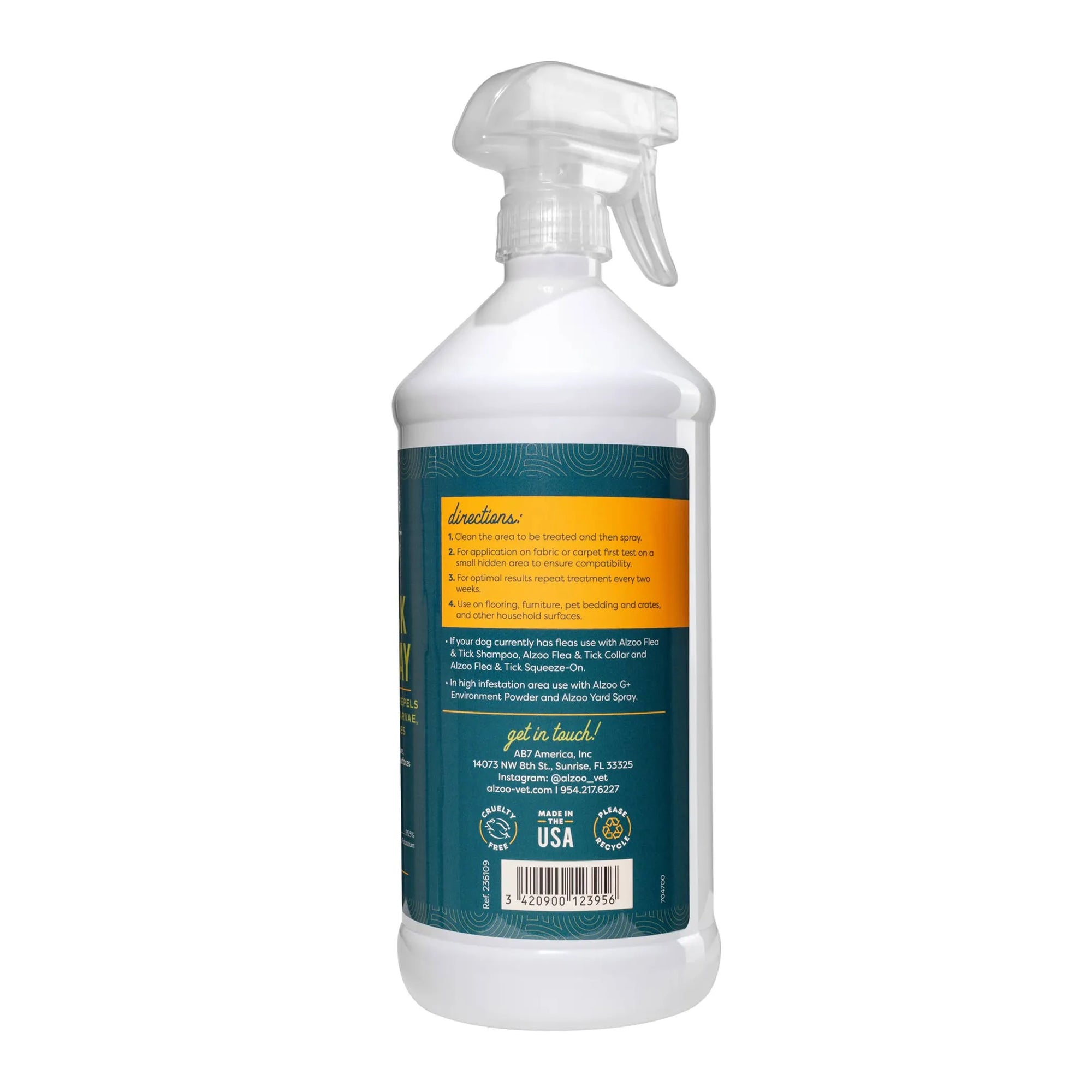 4APAWS™ALZOO Plant-Base Flea & Tick Home Spray, 32oz