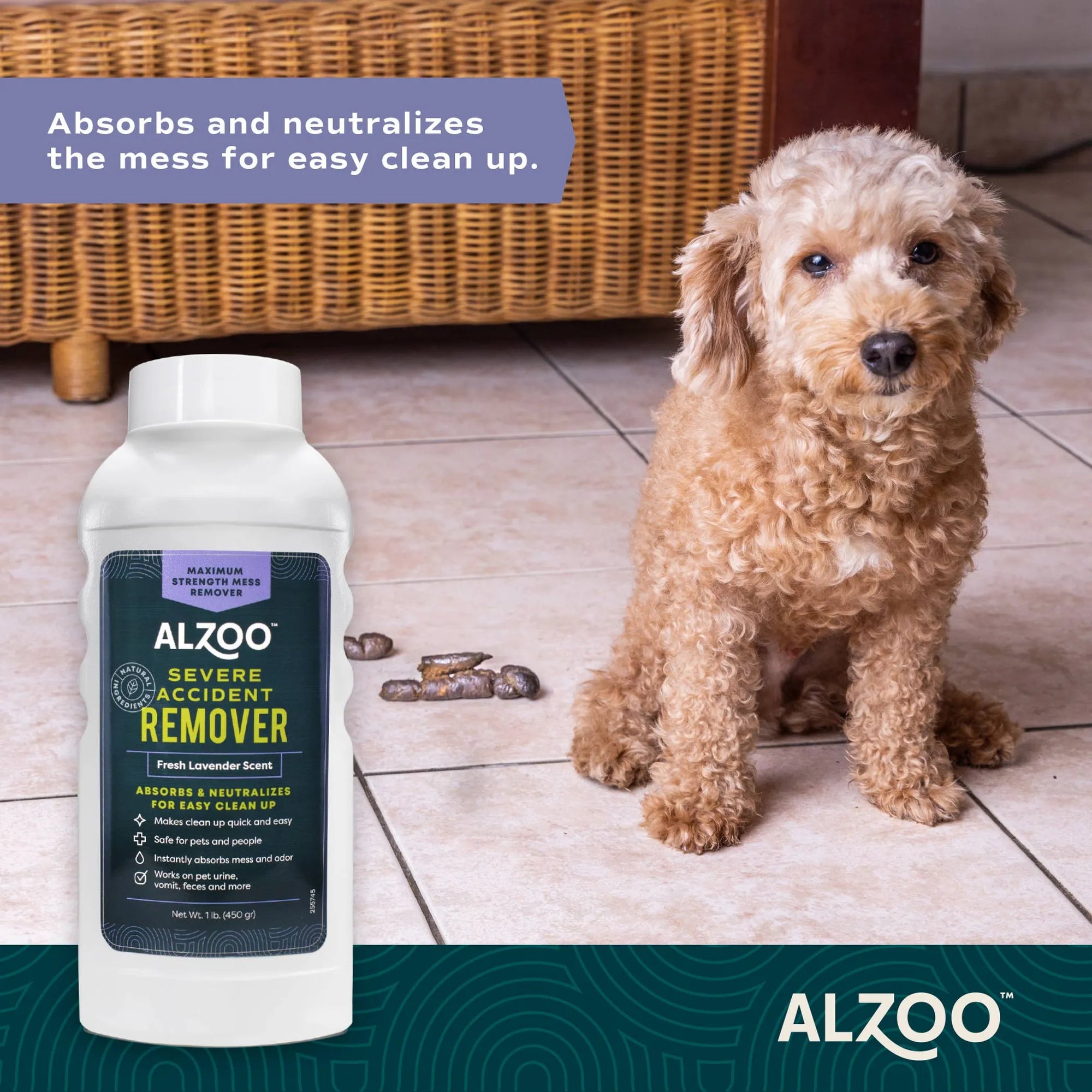 4APAWS™ALZOO Plant-Based Severe Accident Remover Fresh Lavender