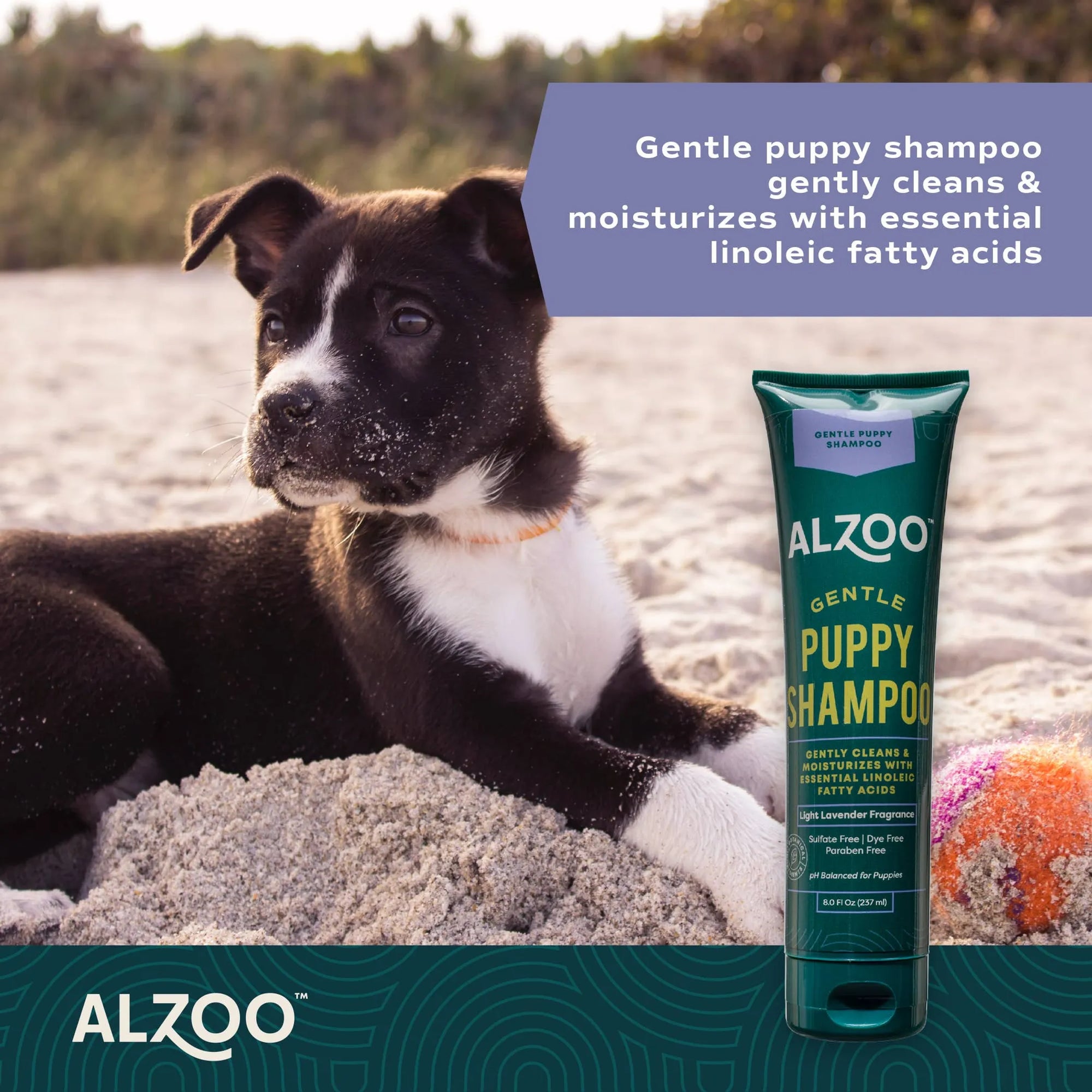 4APAWS™ALZOO Plant-Based Grooming Shampoo for Puppies, 8oz