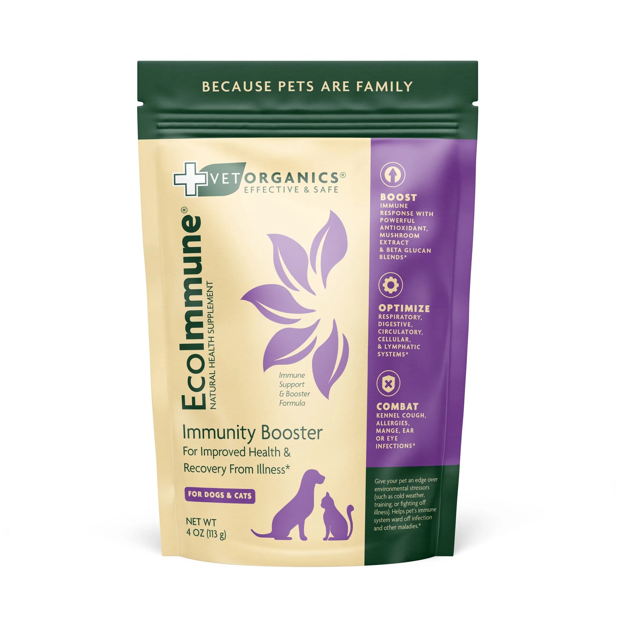 4APAWS™EcoImmune Immune Support & Booster Supplement for Dogs & Cats