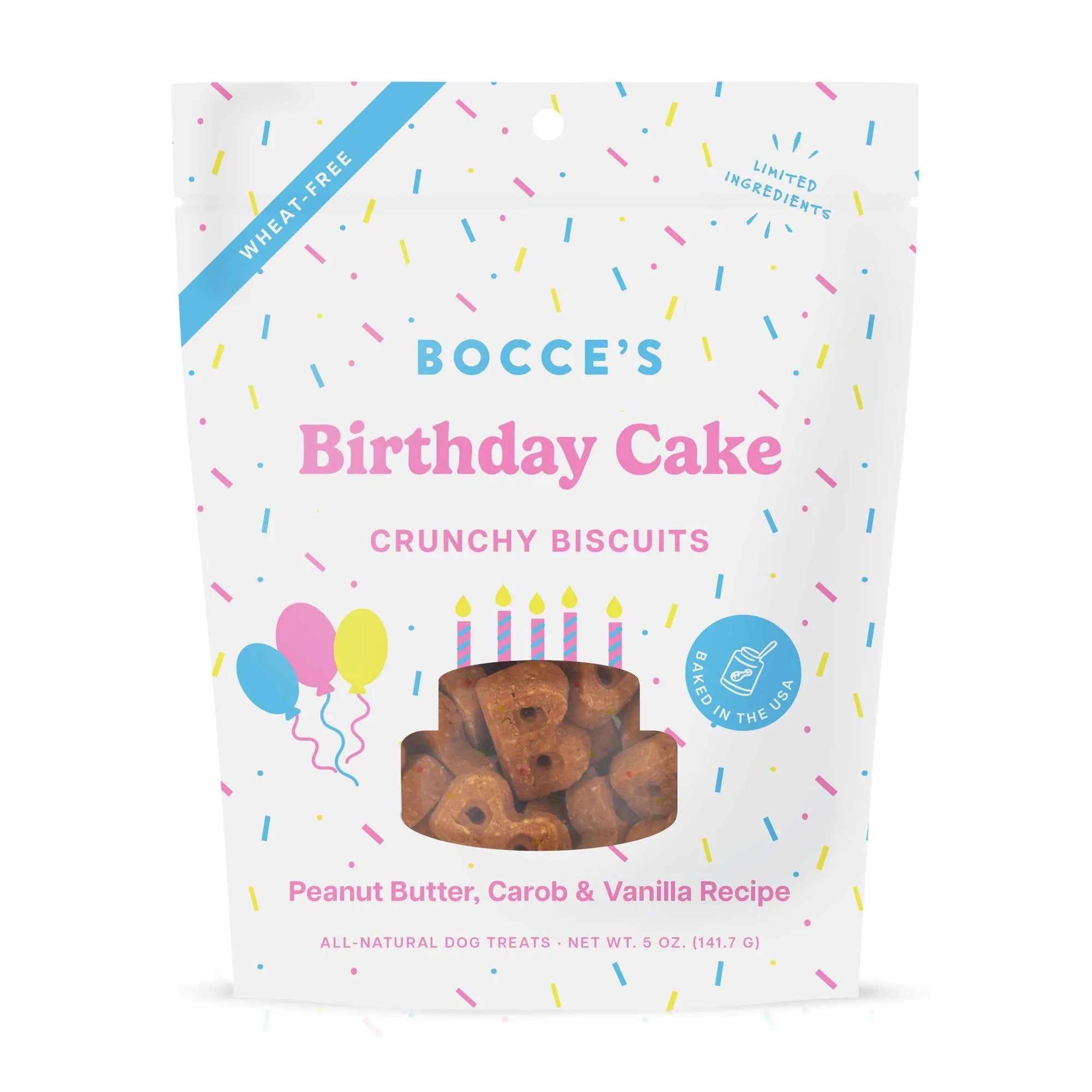 4APAWS™Bocce's Bakery Birthday Cake Biscuit Dog Treats 5oz