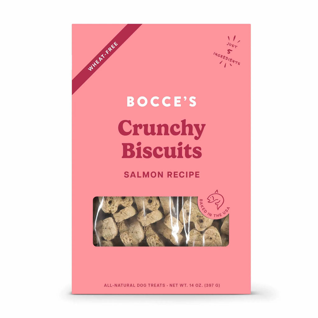4APAWS™Bocce's Bakery Salmon Biscuit Boxes Dog Treats 14oz