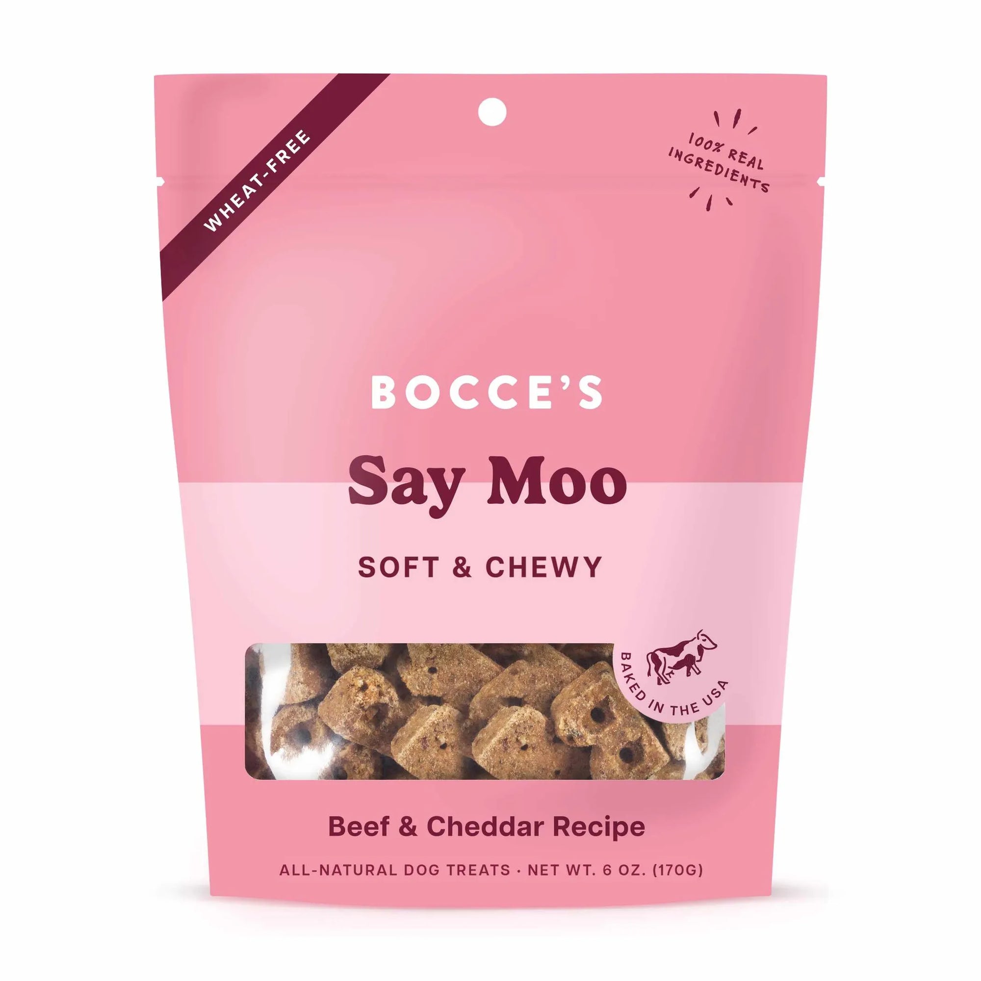 4APAWS™Bocce's Bakery Say MOOOO Soft & Chewy Dog Treats 6oz