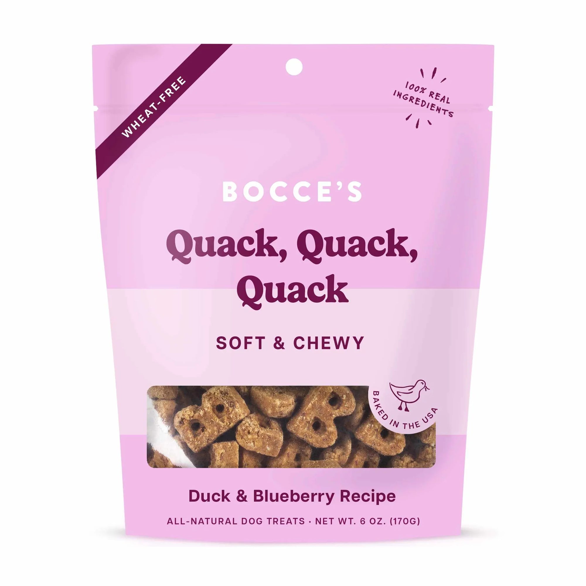 4APAWS™Bocce's Bakery Quack Quack Quack Soft & Chewy Dog Treats 6oz