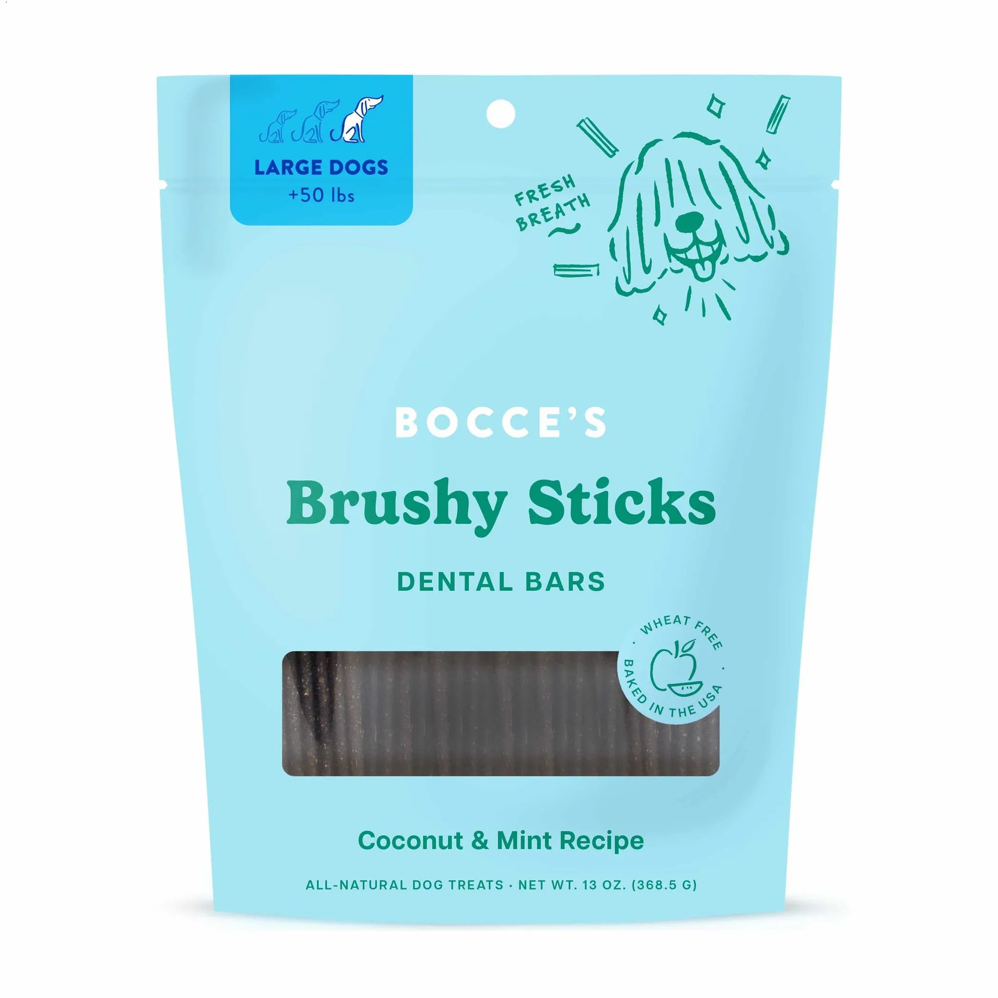 4APAWS™Bocce's Bakery Dailies Brushy Sticks Dog Large Dental Treats 13oz