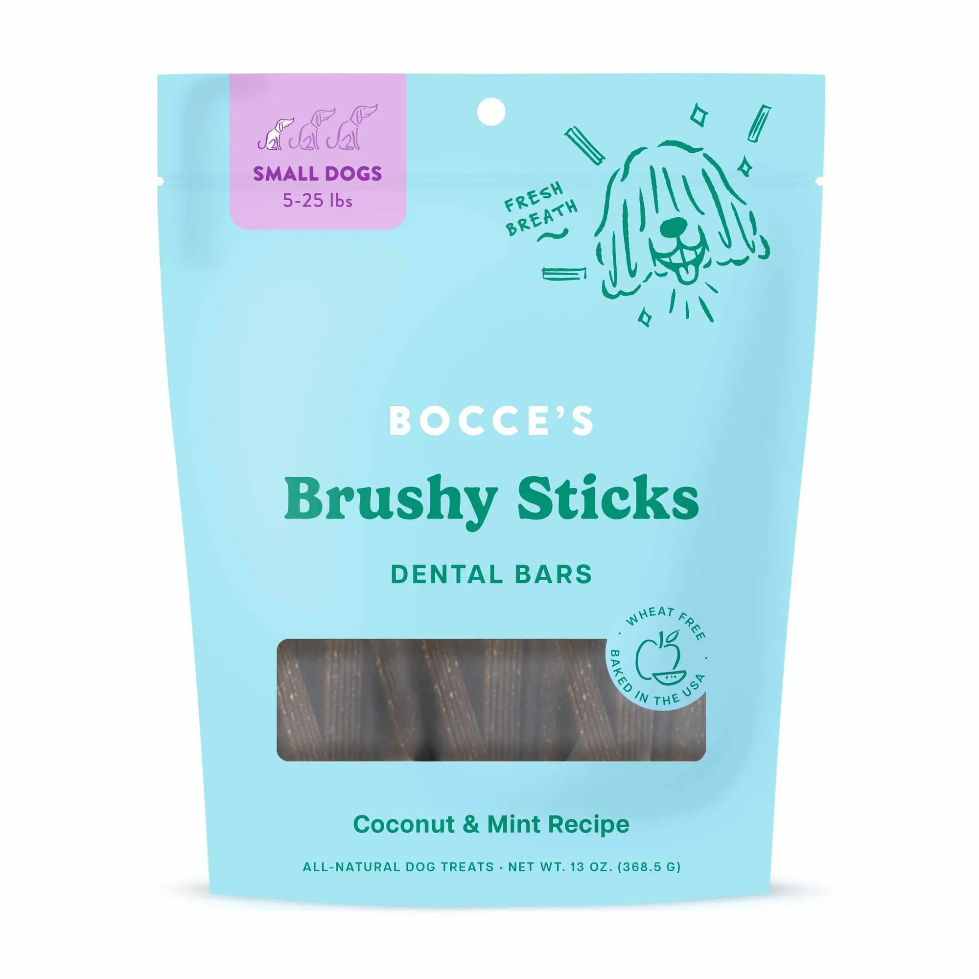 4APAWS™Bocce's Bakery Dailies Brushy Sticks Small Dog Dental Treats 13oz