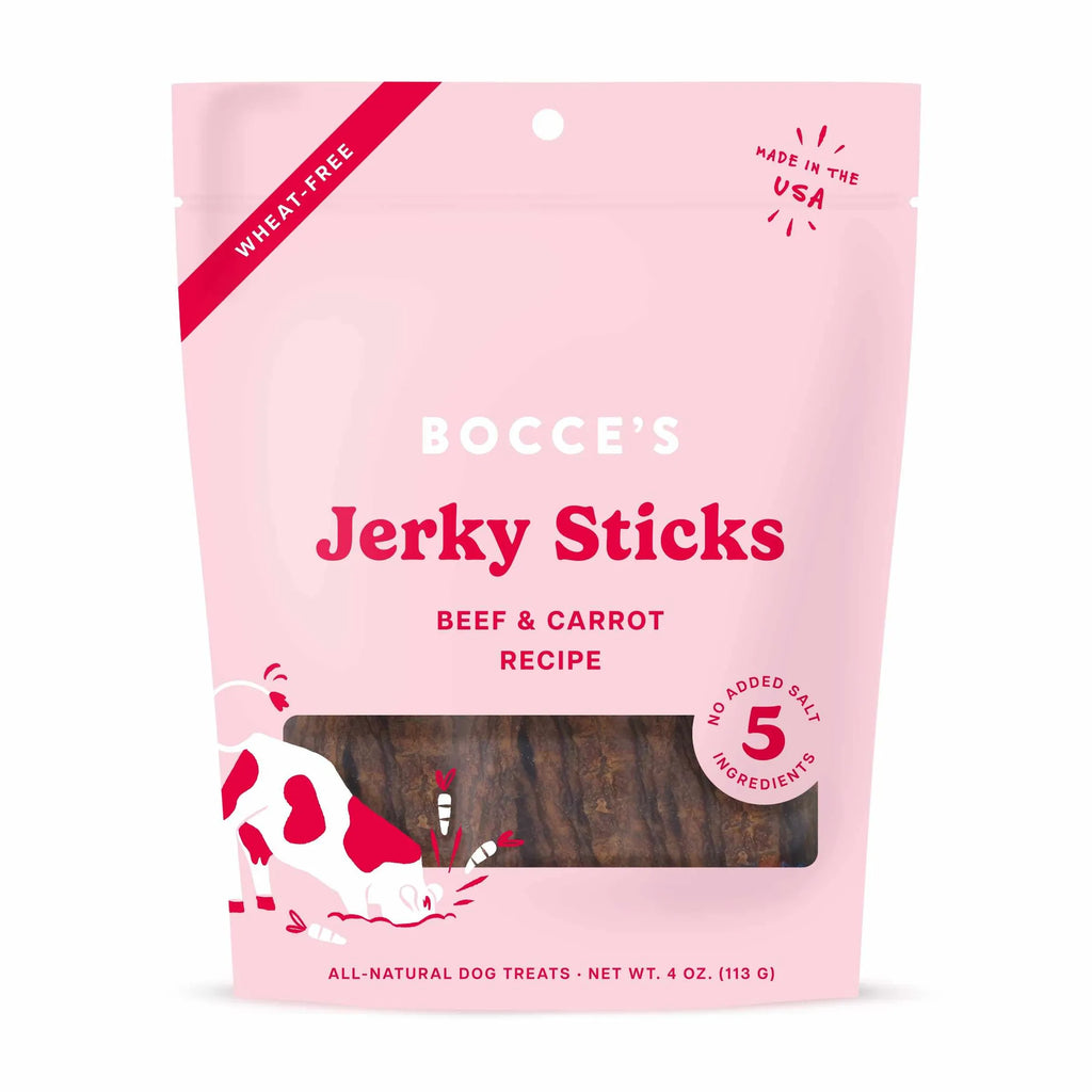 4APAWS™Bocce's Bakery Beef Grazers Jerky Sticks Dog Treats  4oz
