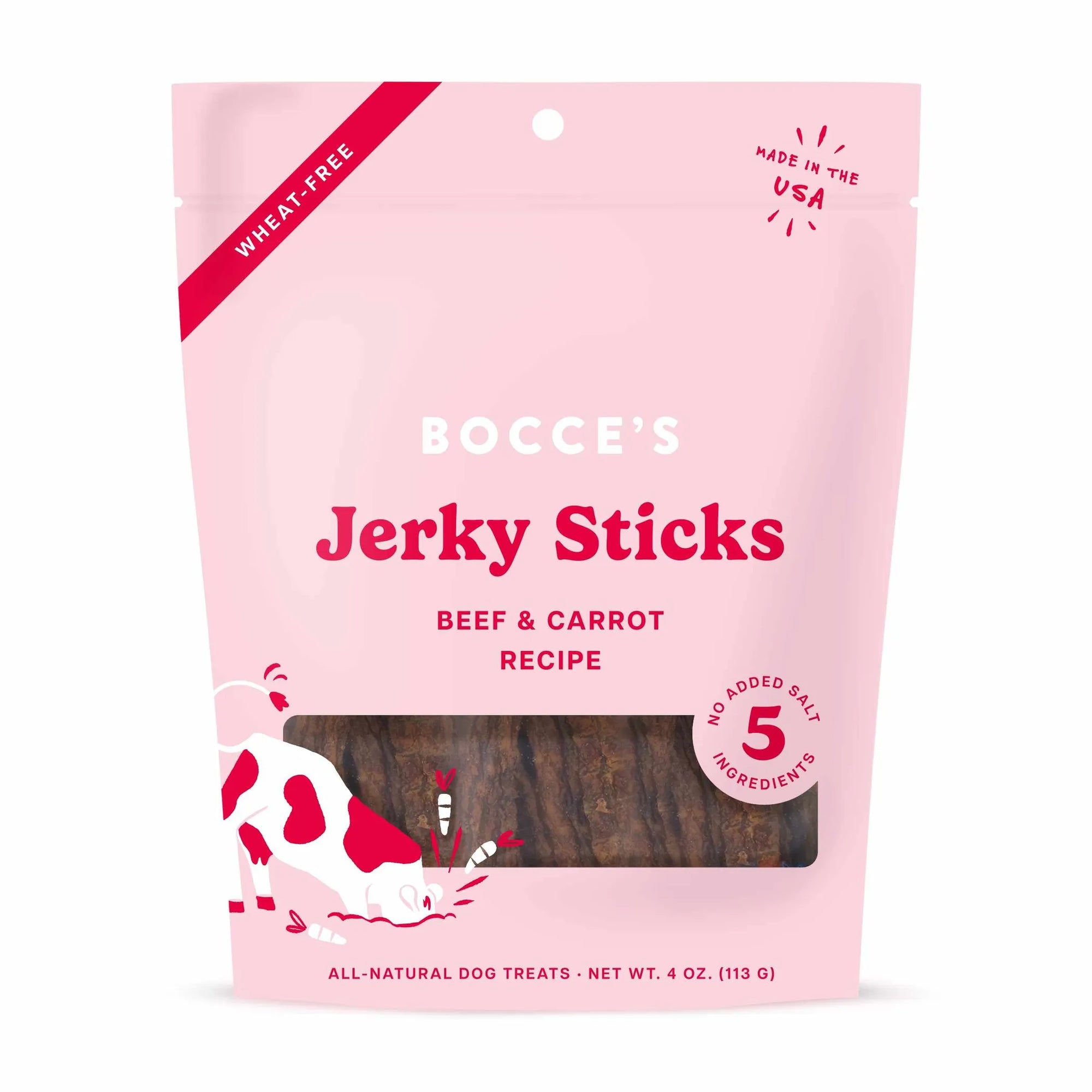 4APAWS™Bocce's Bakery Beef Grazers Jerky Sticks Dog Treats  4oz