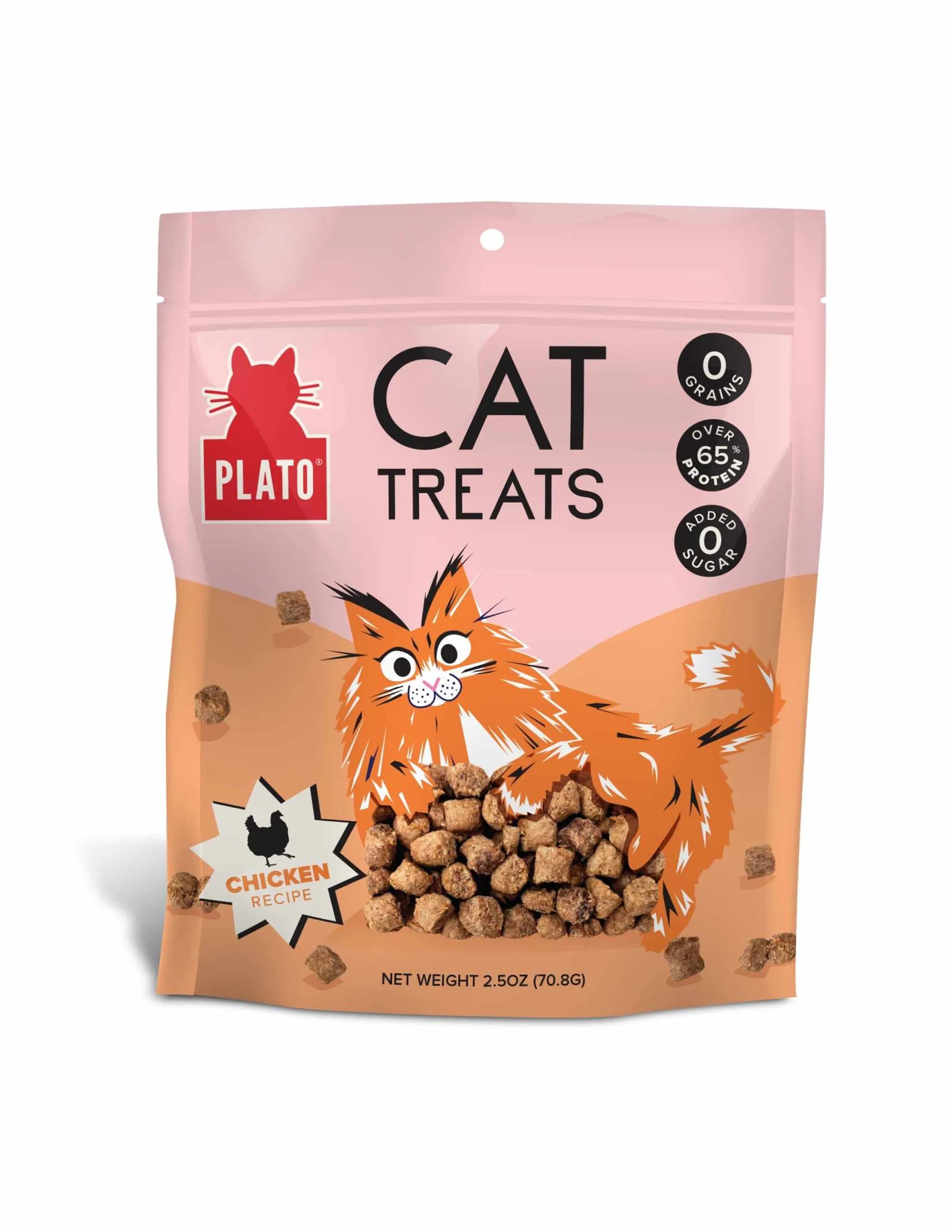 4APAWS™Plato Air-Dried Cat Treats Chicken with Catnip Recipe 2.5oz