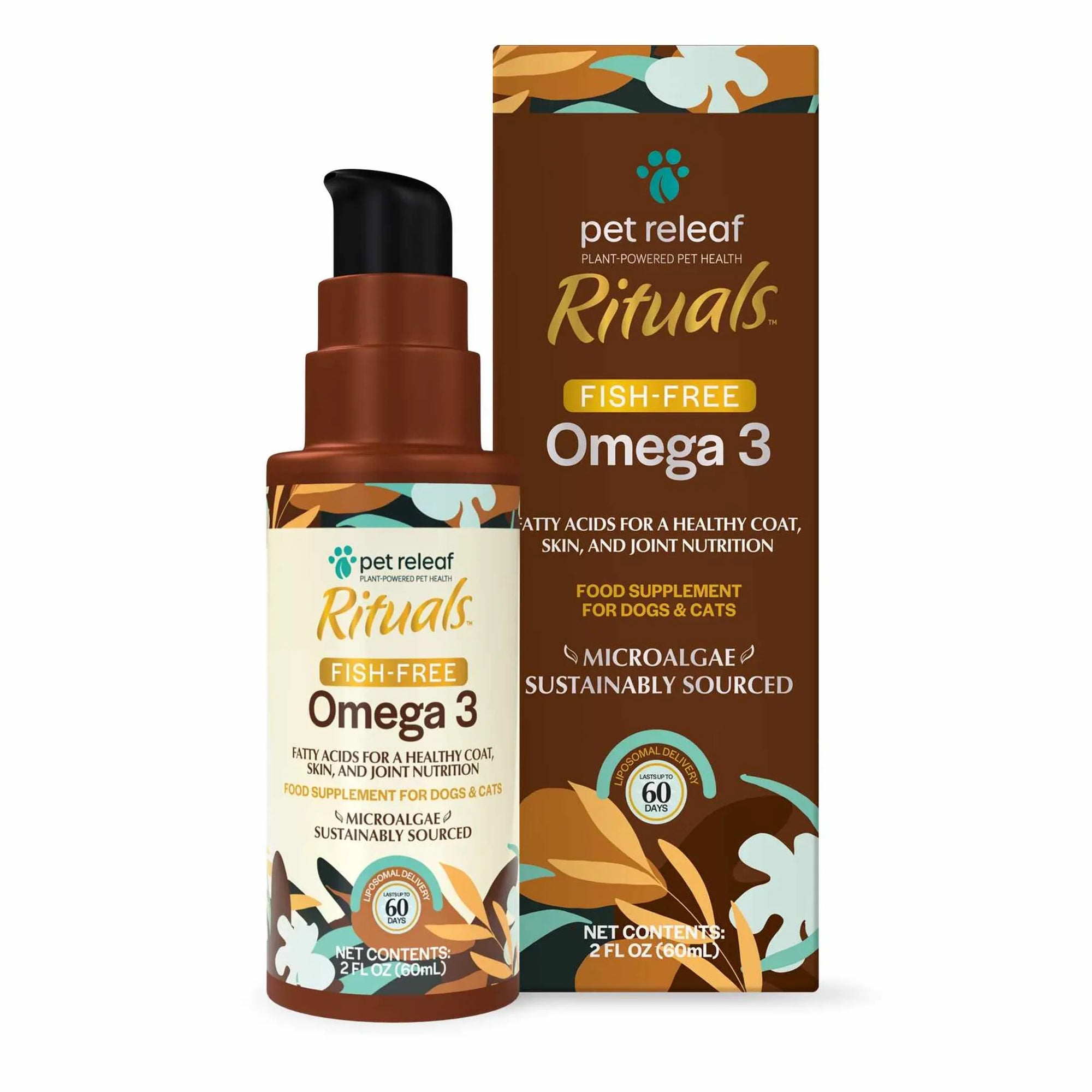 4APAWS™Pet Releaf Rituals Omega 3 Algae 2 oz pump