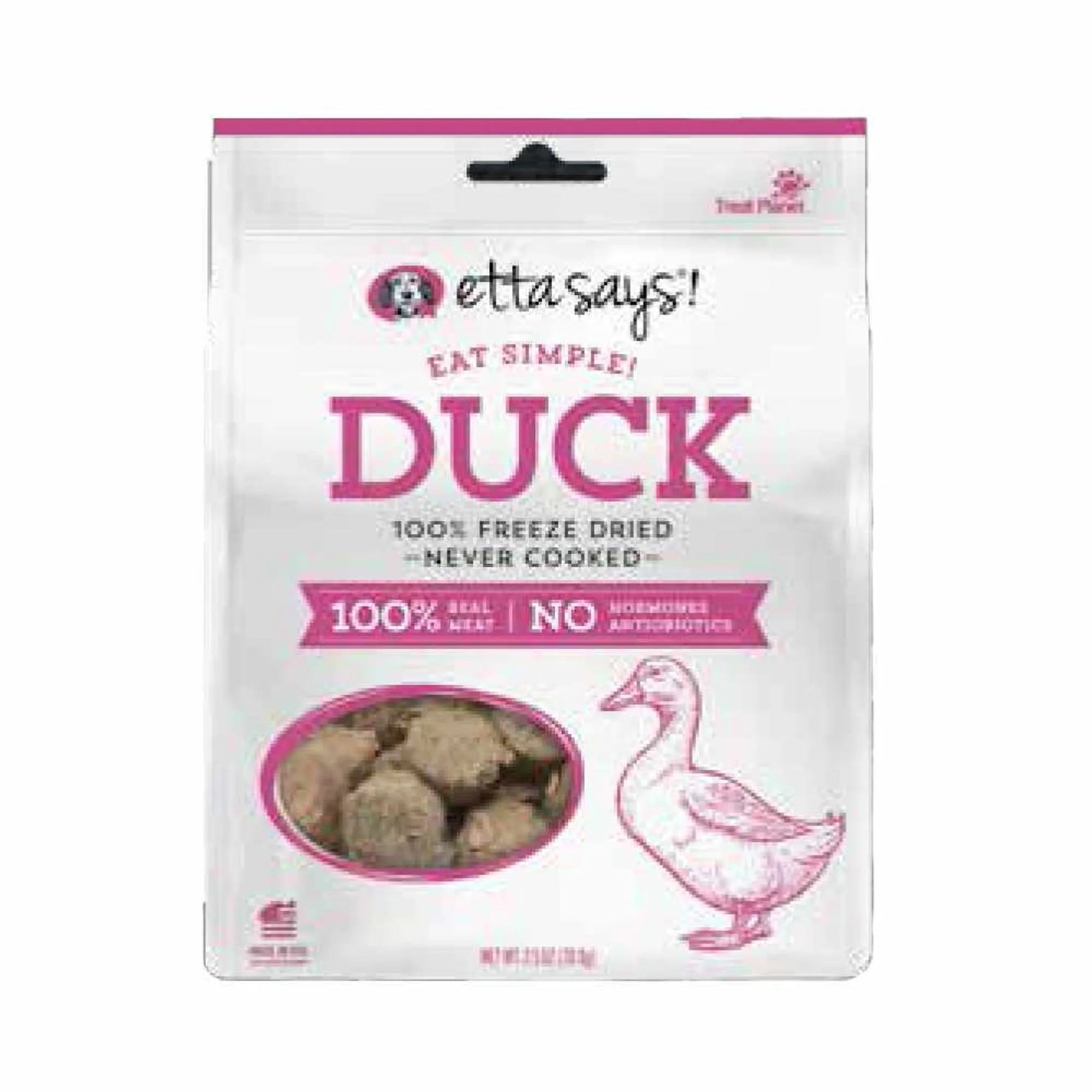 4APAWS™Etta Says! Eat Simple! 100% Freeze Dried Dog Treats Duck 2.5oz