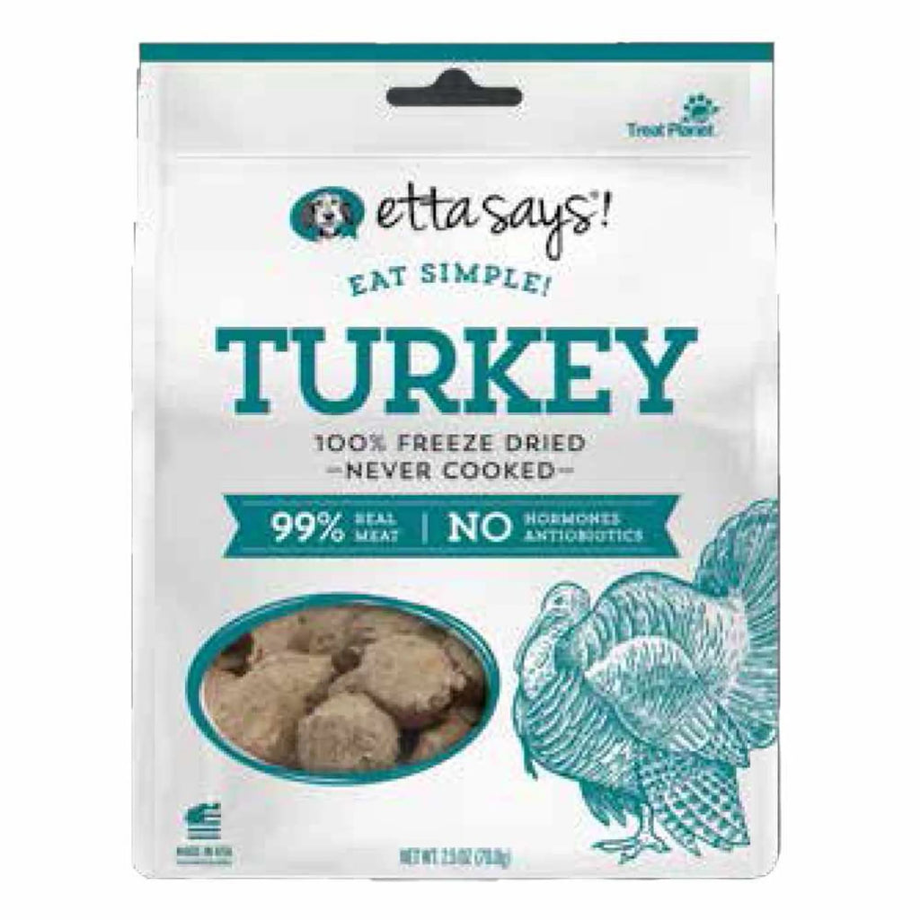 4APAWS™Etta Says! Eat Simple! 100% Freeze Dried Dog Treats Turkey 2.5oz