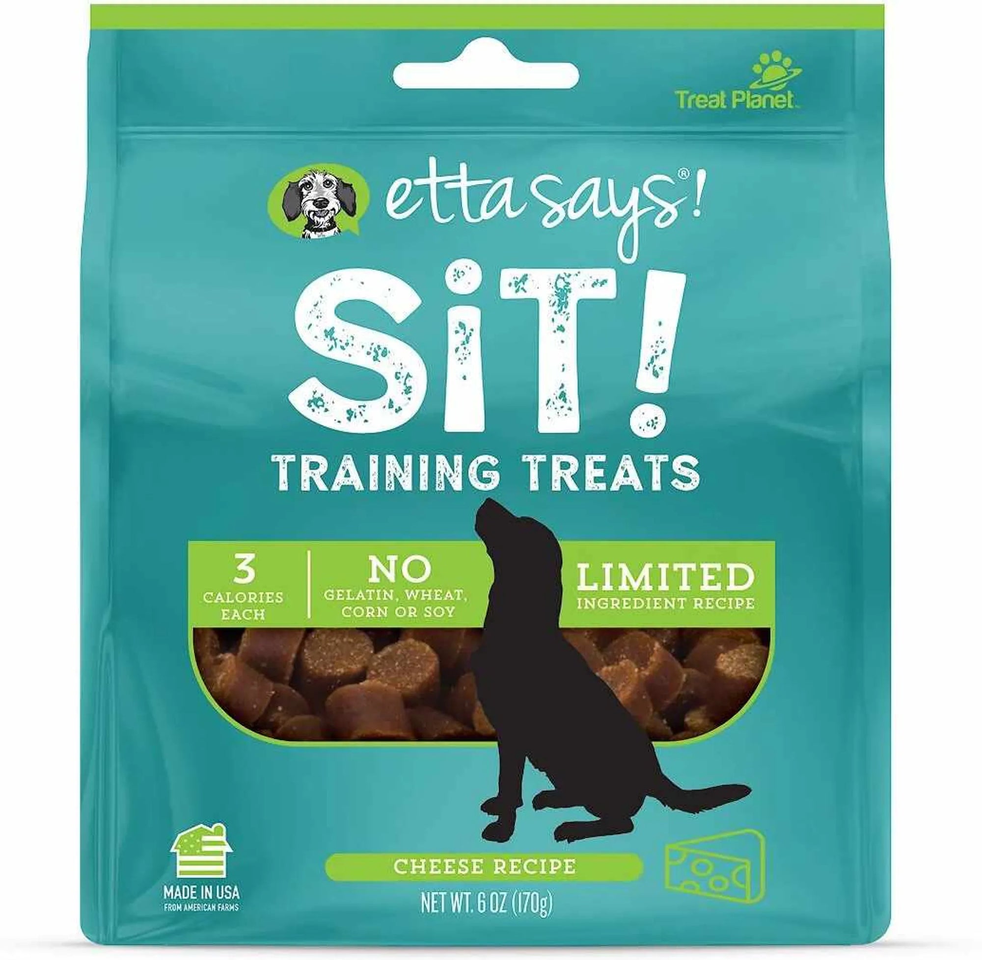 4APAWS™Etta Says! Sit! Dog Training Treats Cheese Recipe 6oz