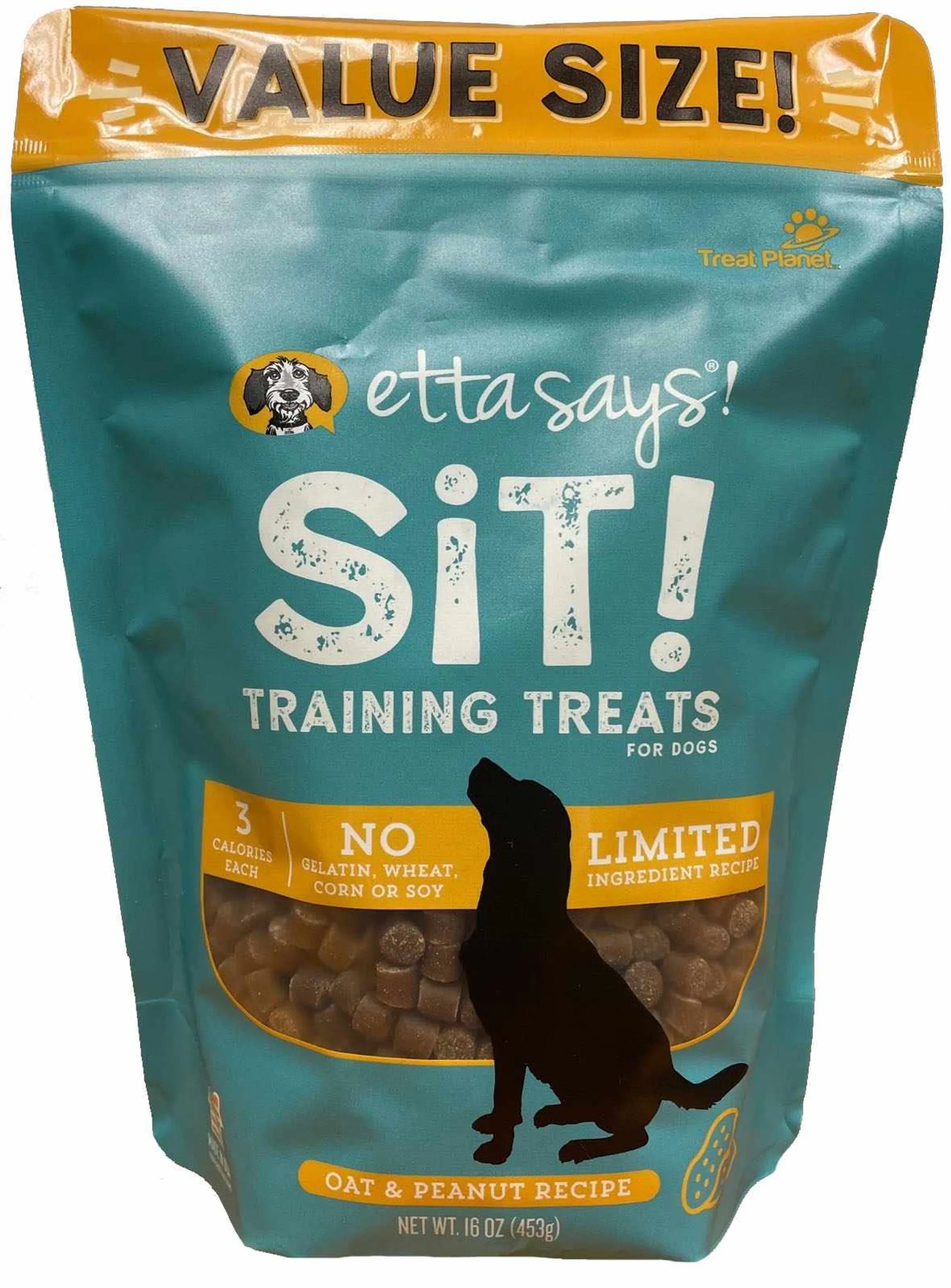 4APAWS™Etta Says! Sit! Dog Training Treats Peanut Butter Recipe Value Bag 16oz