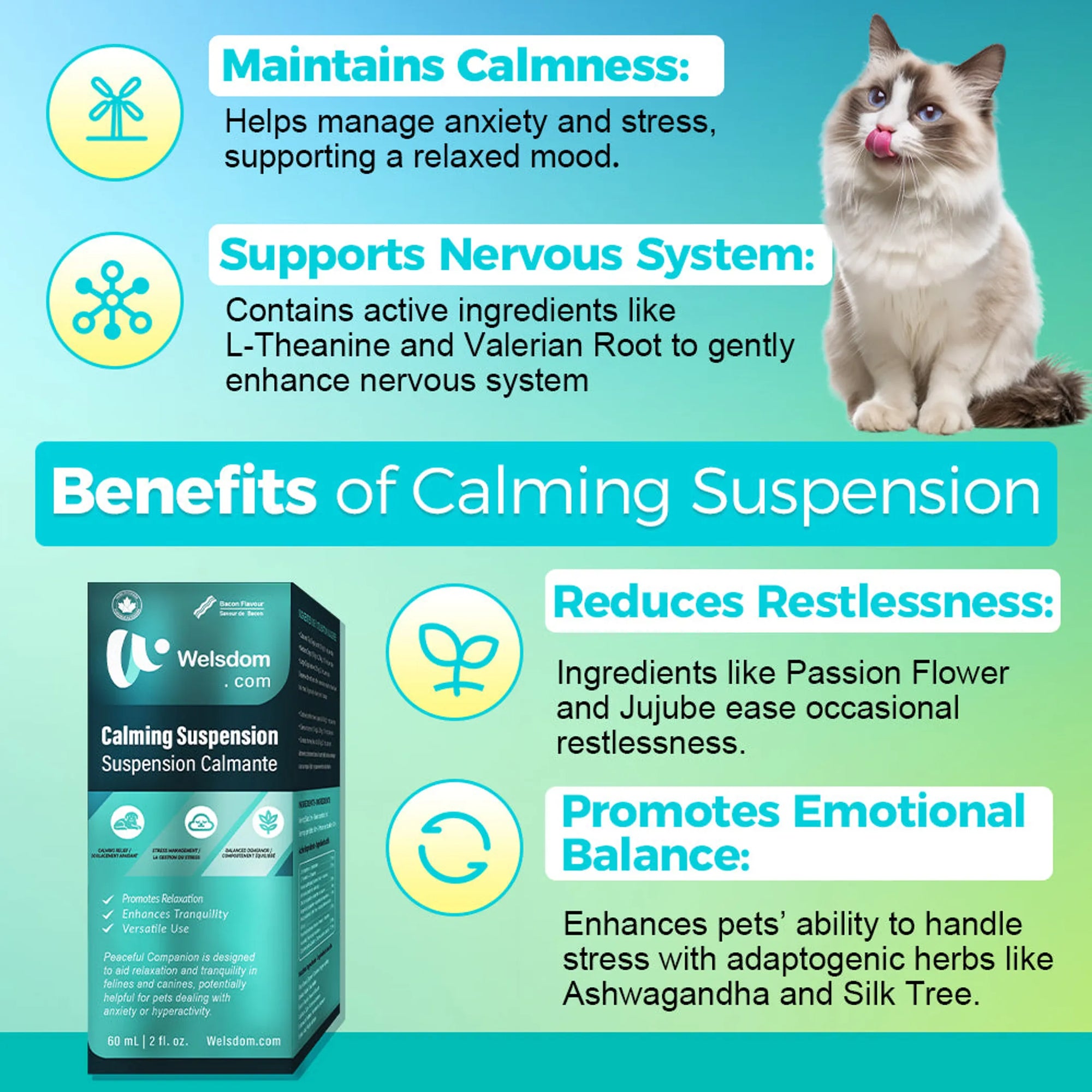 4APAWS™Paws & Calm! Canadian Calming Comfort Drops 60mL