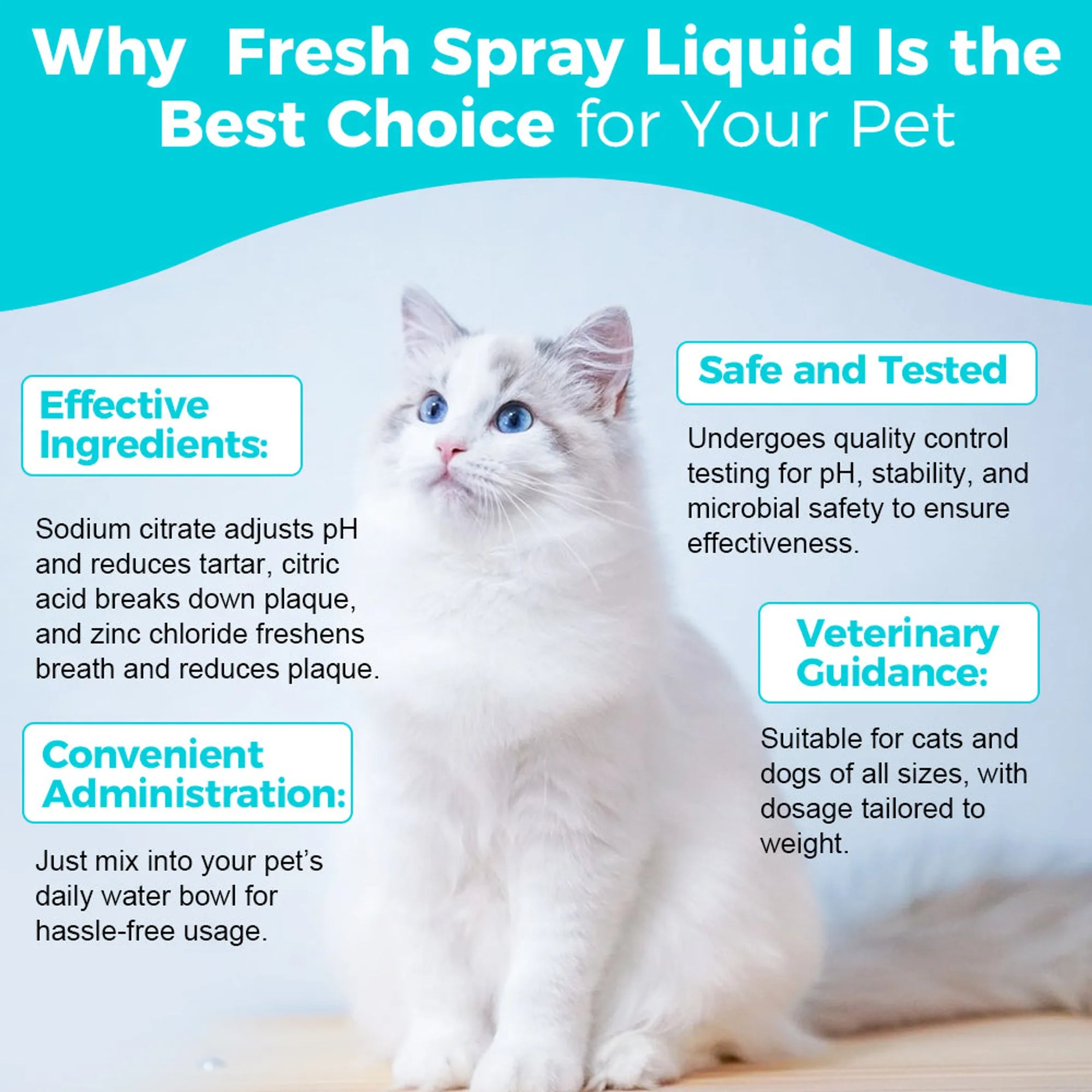 4APAWS™Fresh Breath Liquid Canadian Dental Water Additive (120mL)