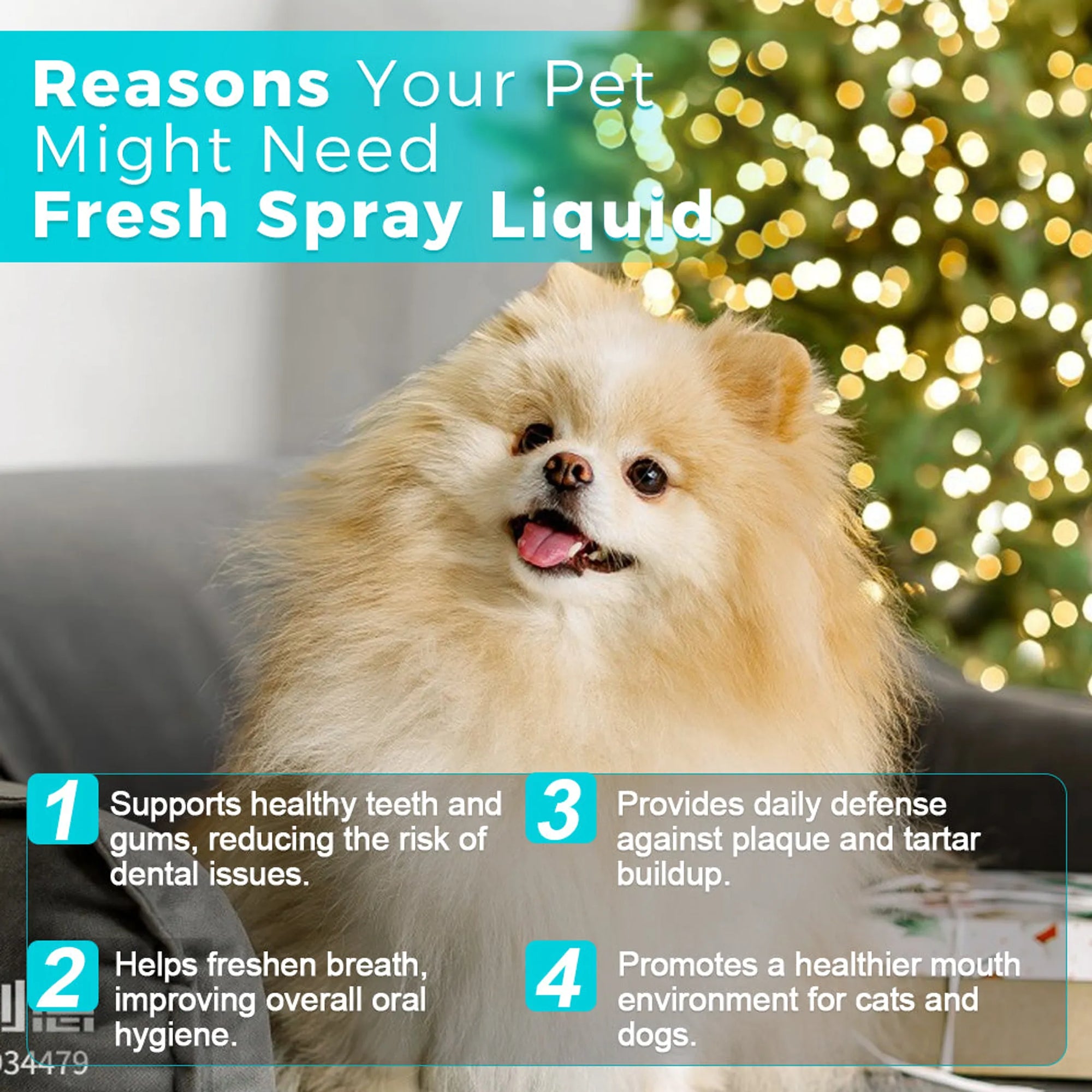 4APAWS™Fresh Breath Liquid Canadian Dental Water Additive (120mL)