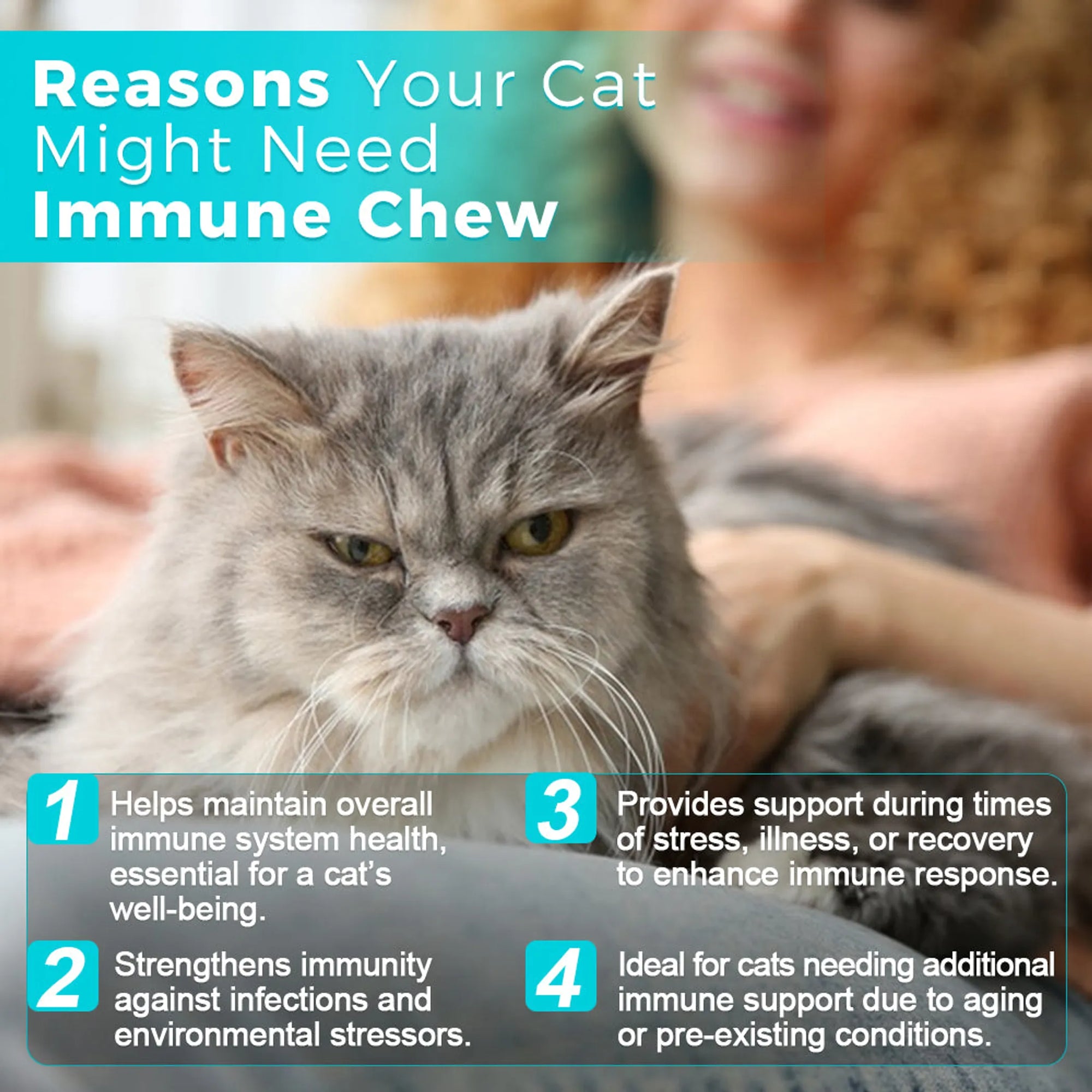 4APAWS™Cat Immune Chews - 60 Chews