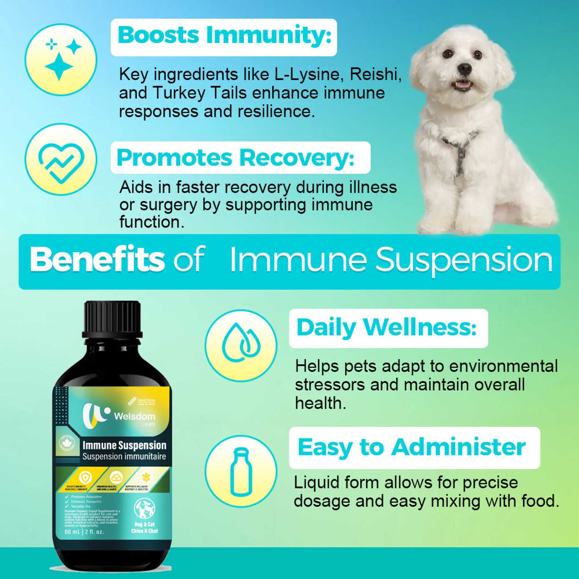 4APAWS™Immune Suspension Canadian Vet-Approved Liquid (60mL)