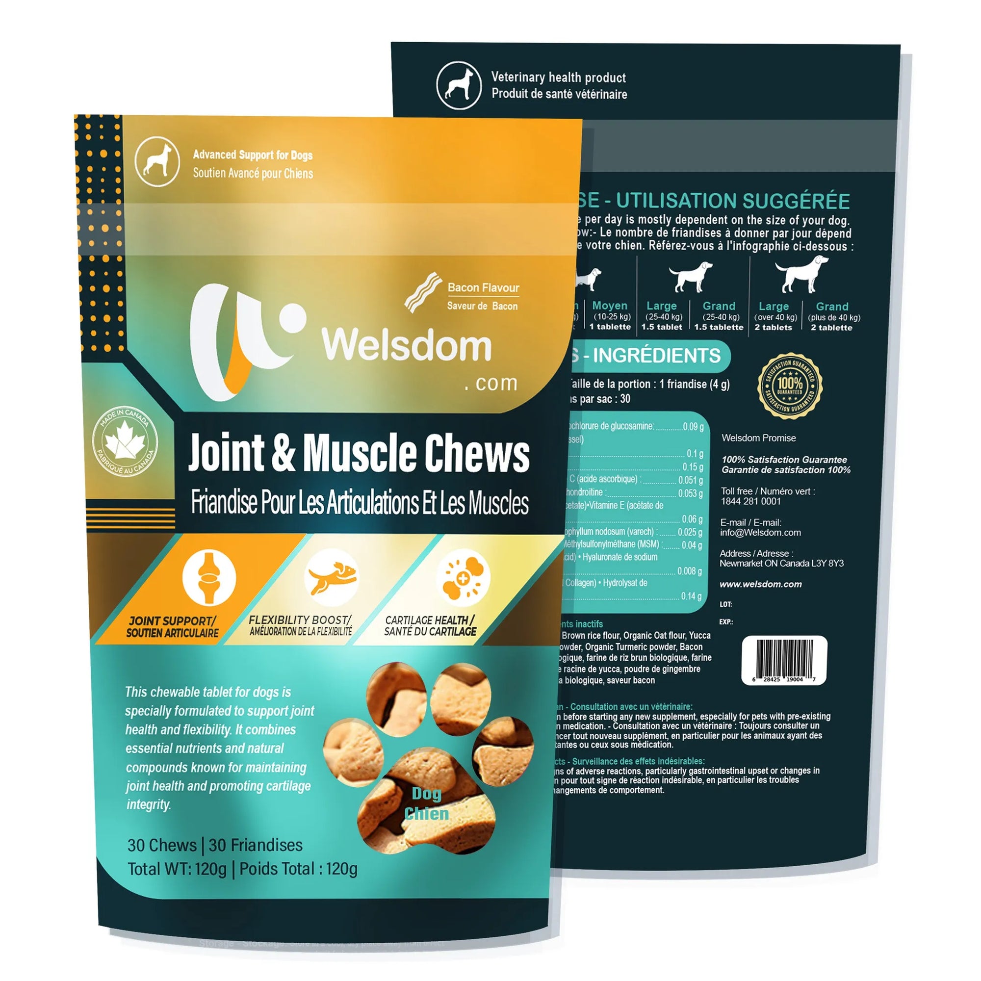 4APAWS™Joint & Muscle Chew - 30 Chews
