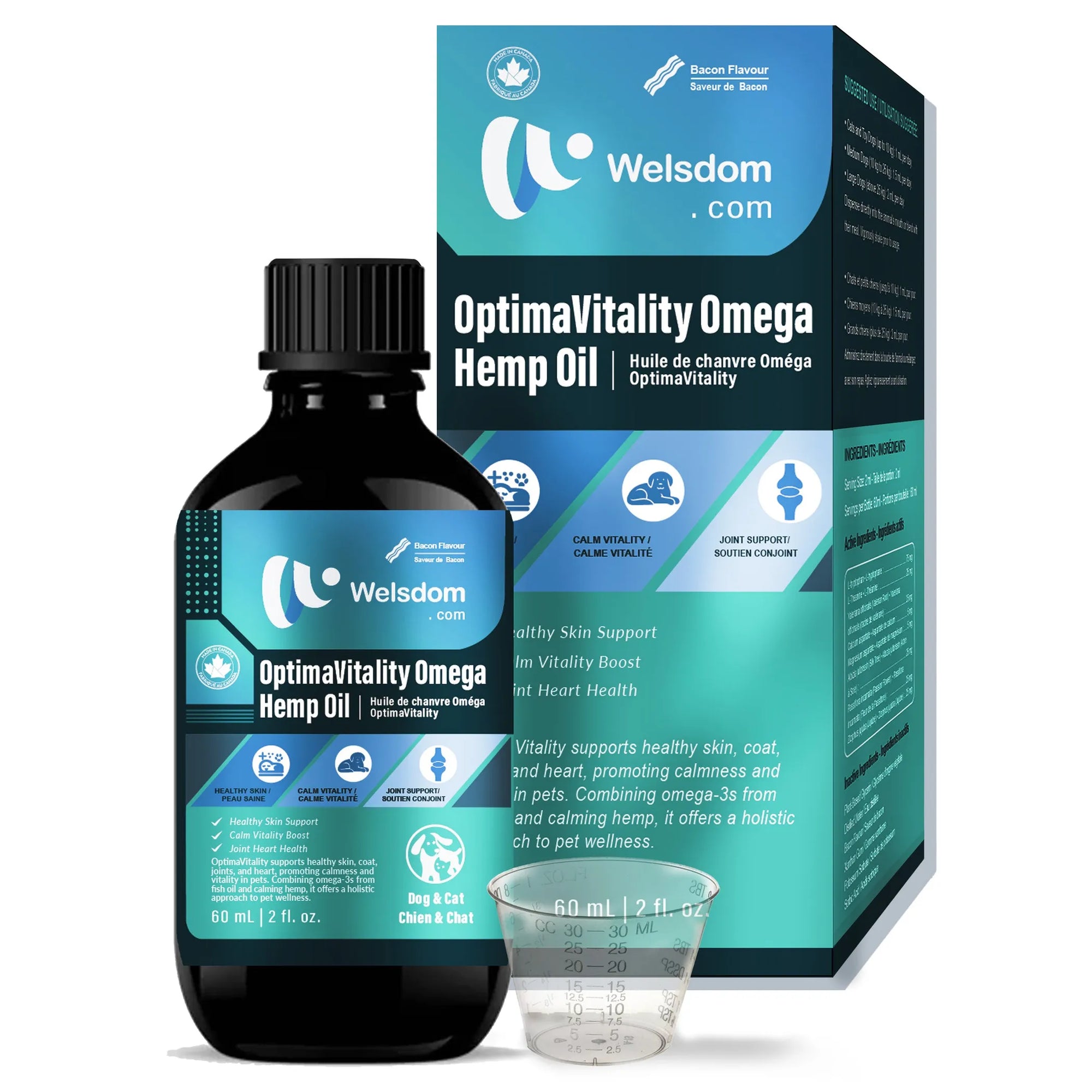 4APAWS™Optimavitality Omega Hemp Oil - 60mL