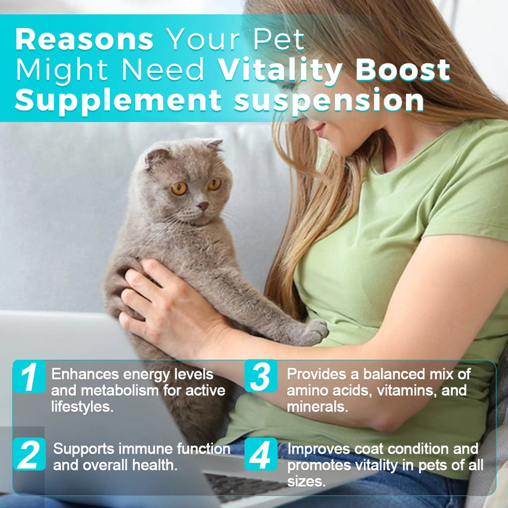 4APAWS™Vitality Boost Liquid Supplement for Pets | Energy & Health Support