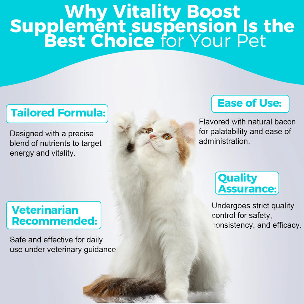 4APAWS™Vitality Boost Liquid Supplement for Pets | Energy & Health Support
