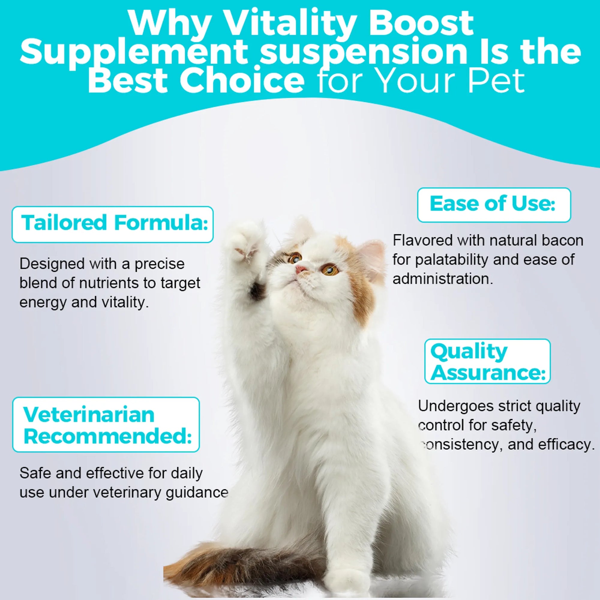 4APAWS™Vitality Boost Liquid Supplement for Pets | Energy & Health Support