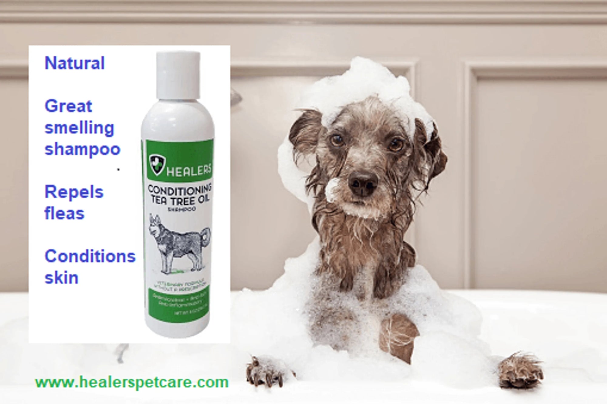 4APAWS™Healers Tea Tree Oil Conditioning Shampoo for Pets (8oz)