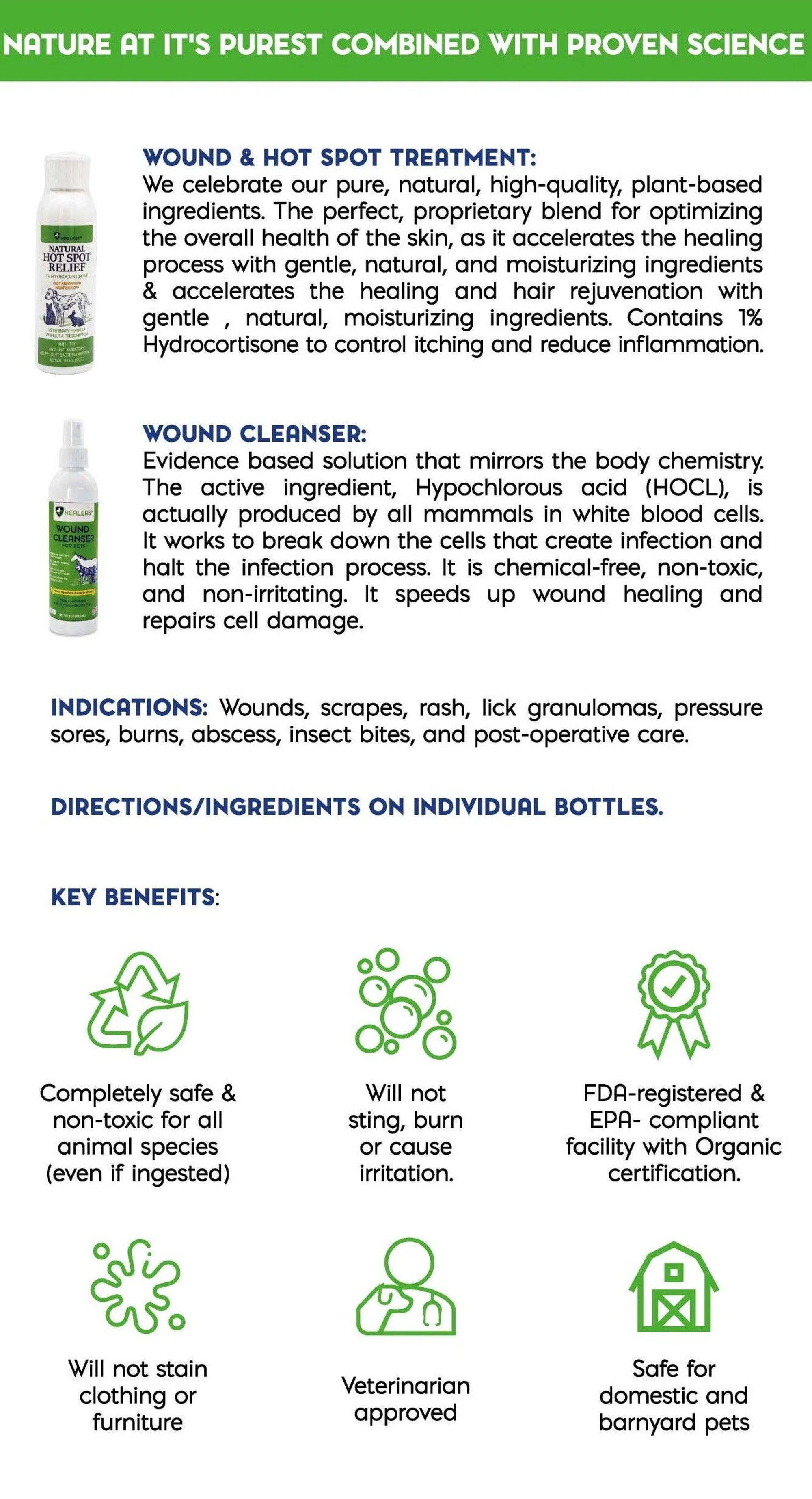 4APAWS™Natural Wound Cleanser and Skin Rejuvenation Combo